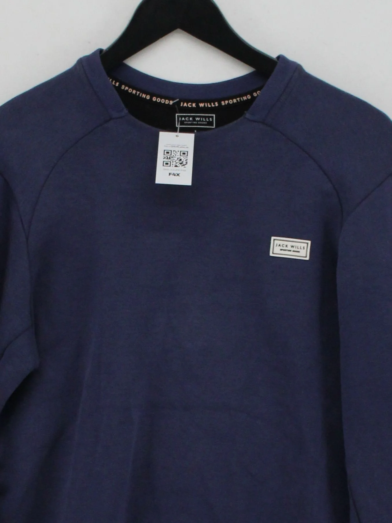 Jack Wills Men's Hoodie S Blue Cotton with Polyester Pullover - Image 3