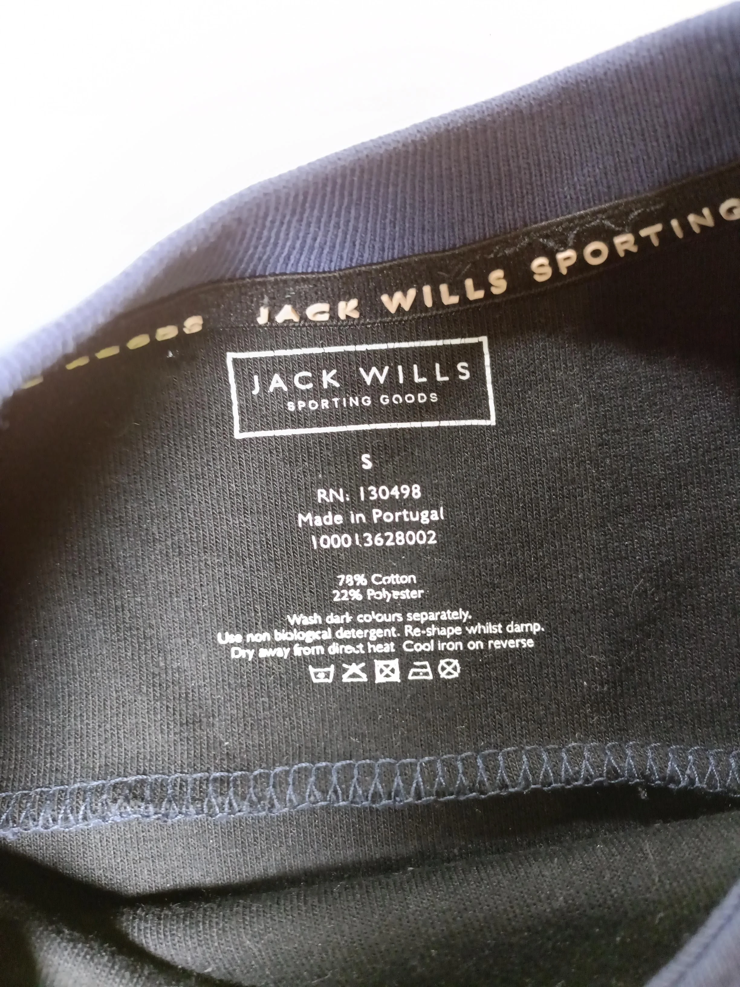 Jack Wills Men's Hoodie S Blue Cotton with Polyester Pullover - Image 6