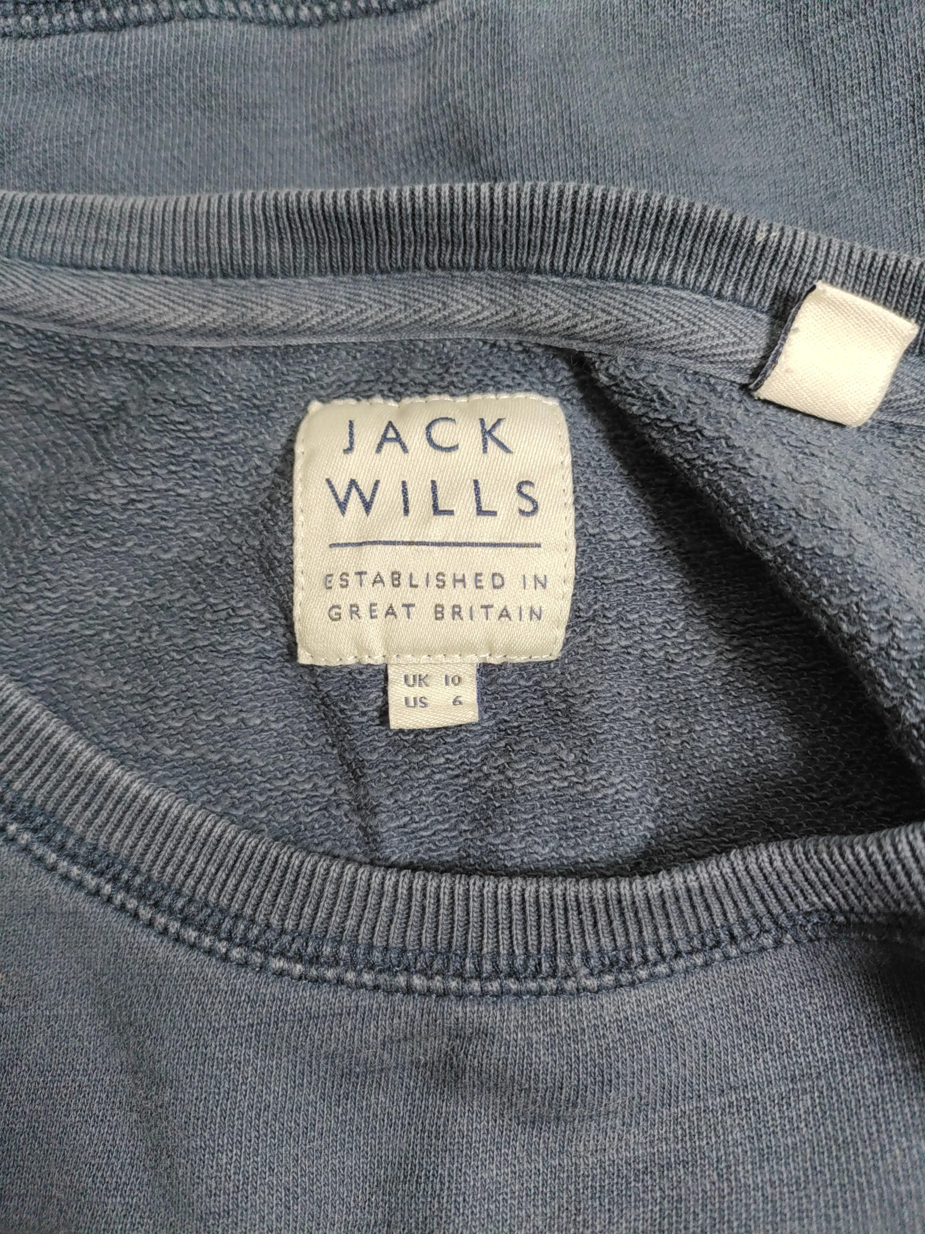 Jack Wills Men's Hoodie S Blue Graphic 100% Cotton Pullover - Image 5