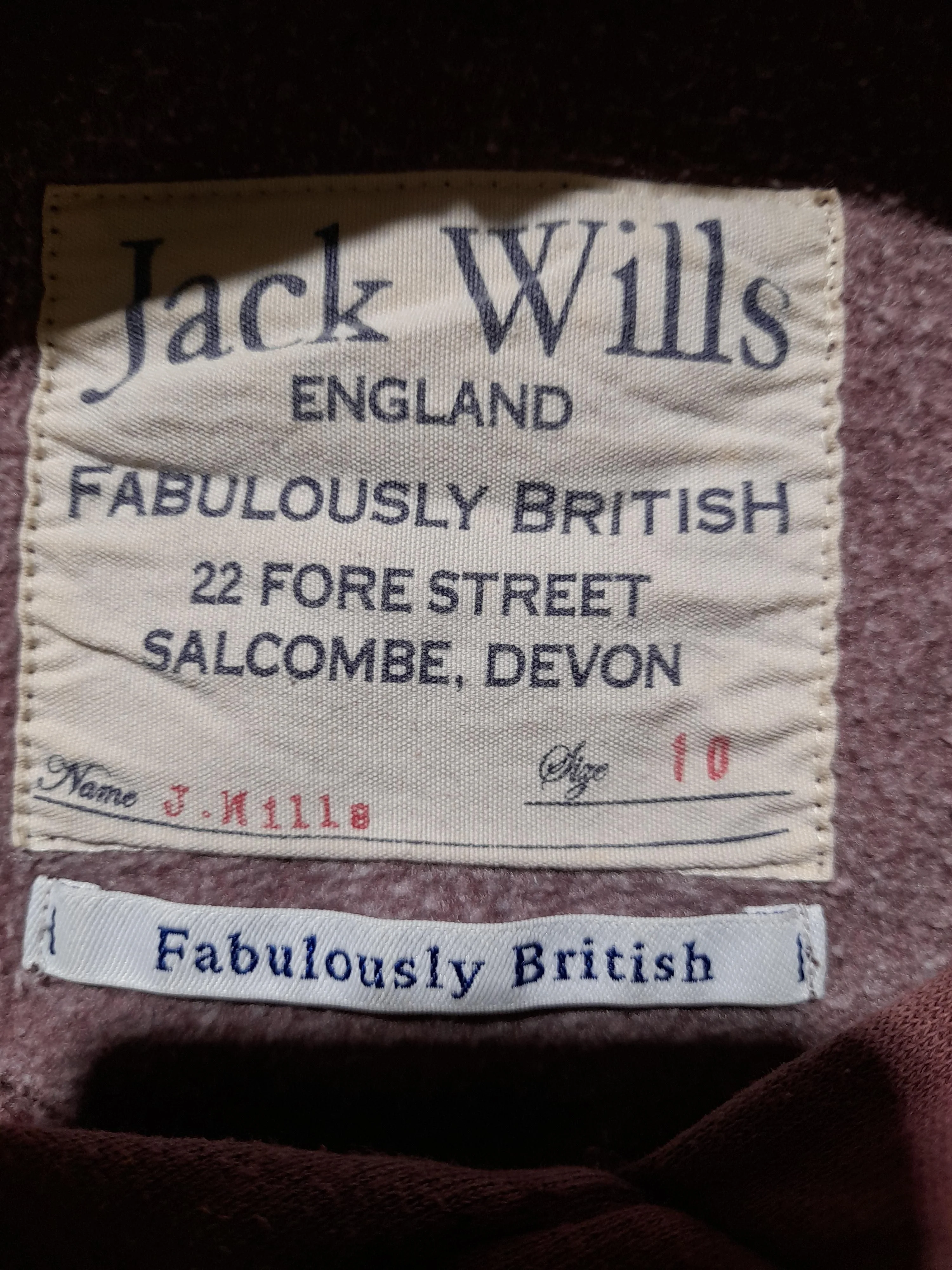 Jack Wills Men's Hoodie S Brown Graphic Cotton with Polyester Pullover - Image 6