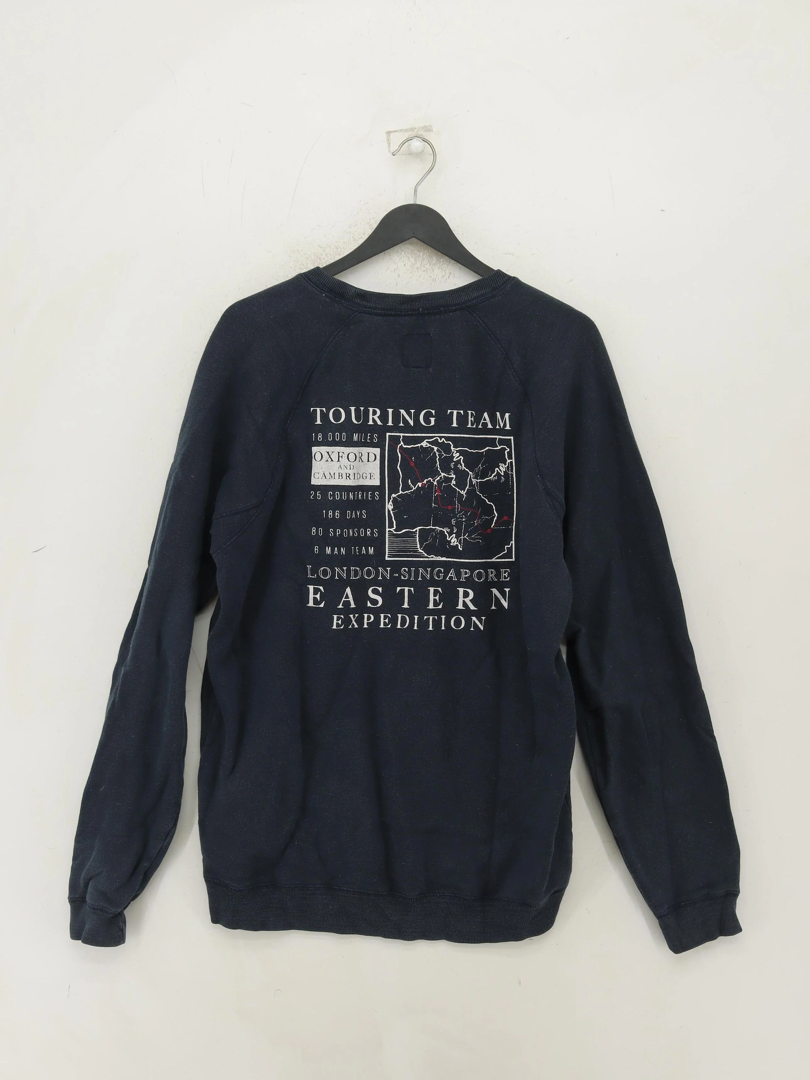 Jack Wills Men's Hoodie XL Blue Graphic Cotton with Polyester Pullover - Image 2