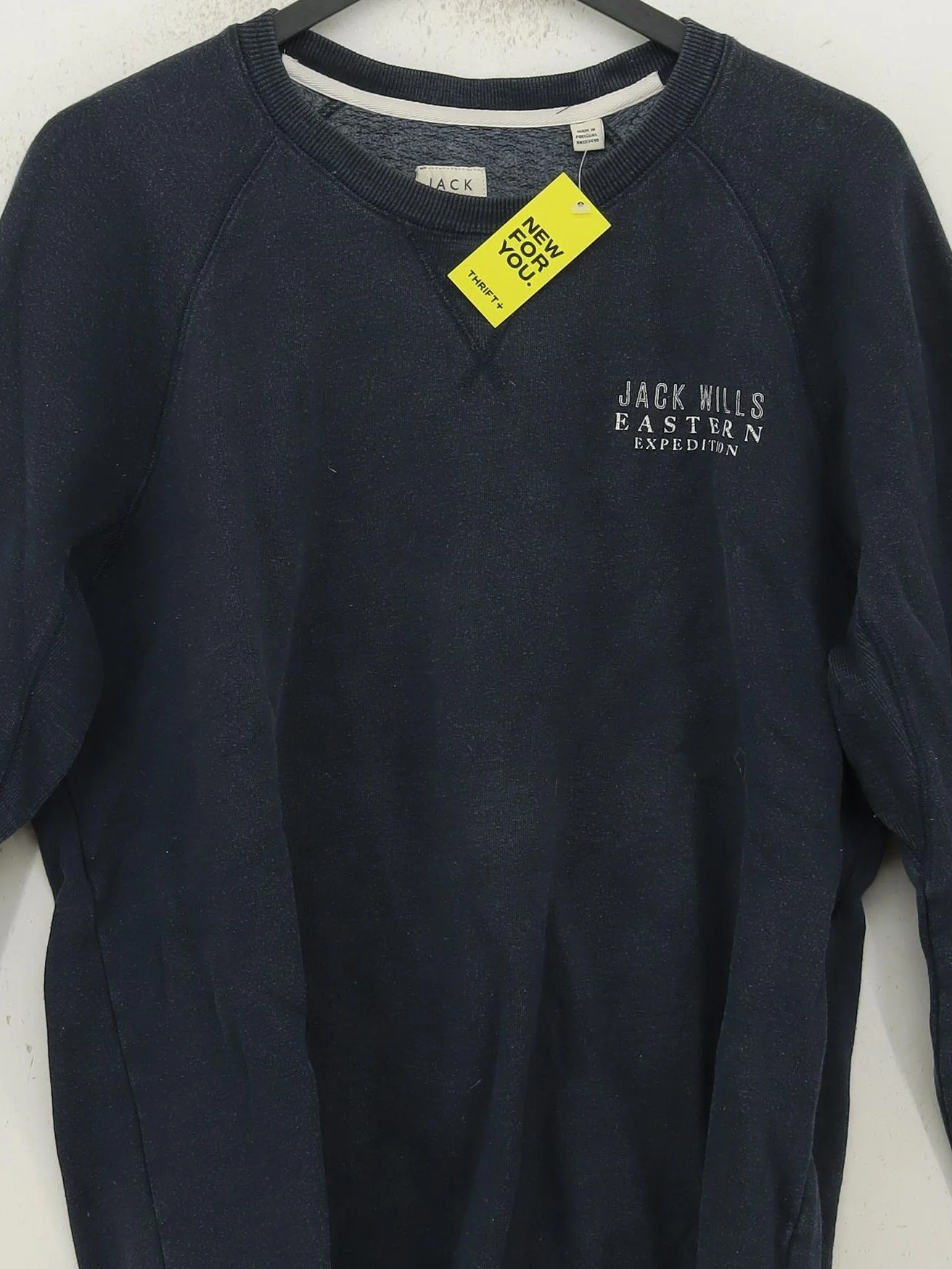 Jack Wills Men's Hoodie XL Blue Graphic Cotton with Polyester Pullover - Image 3