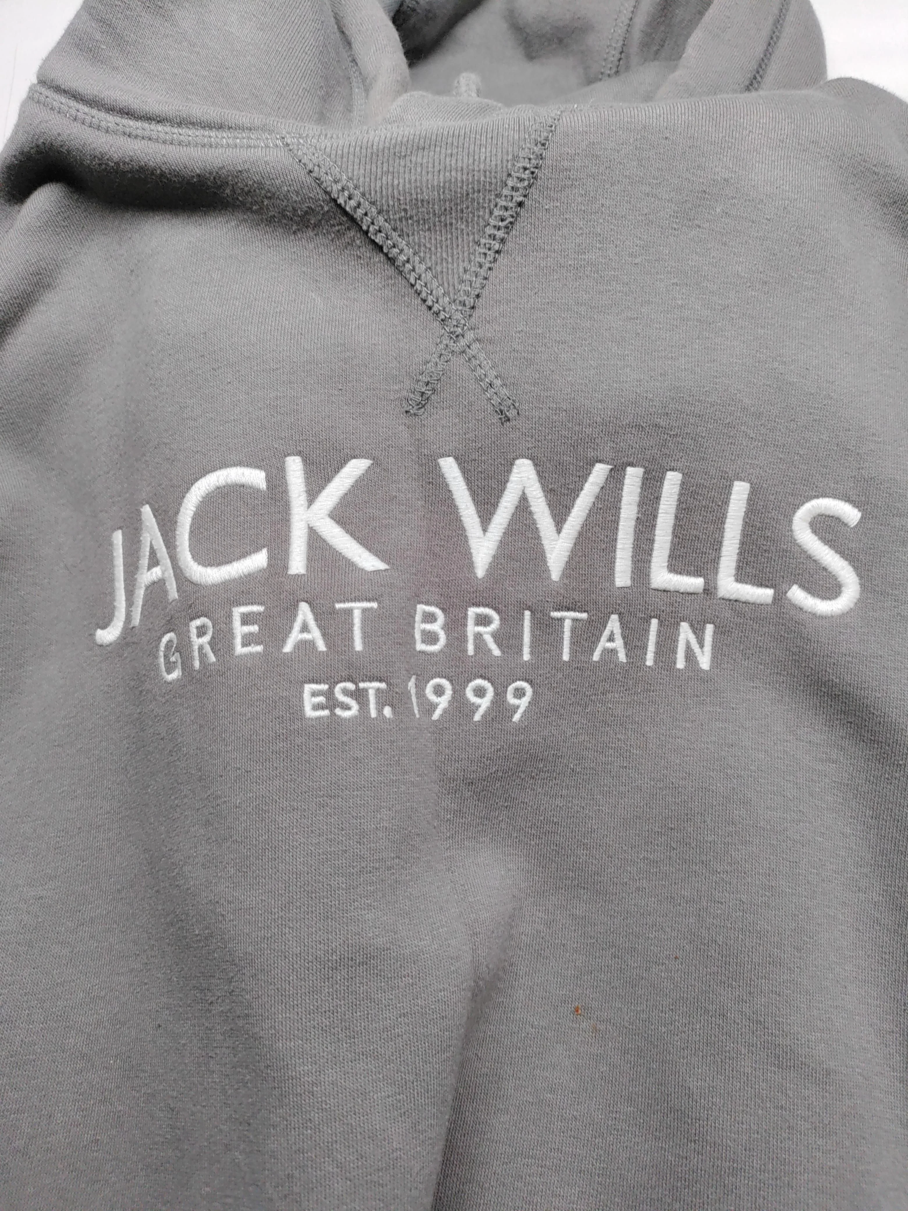 Jack Wills Men's Hoodie XL Grey Cotton with Polyester Pullover - Image 5