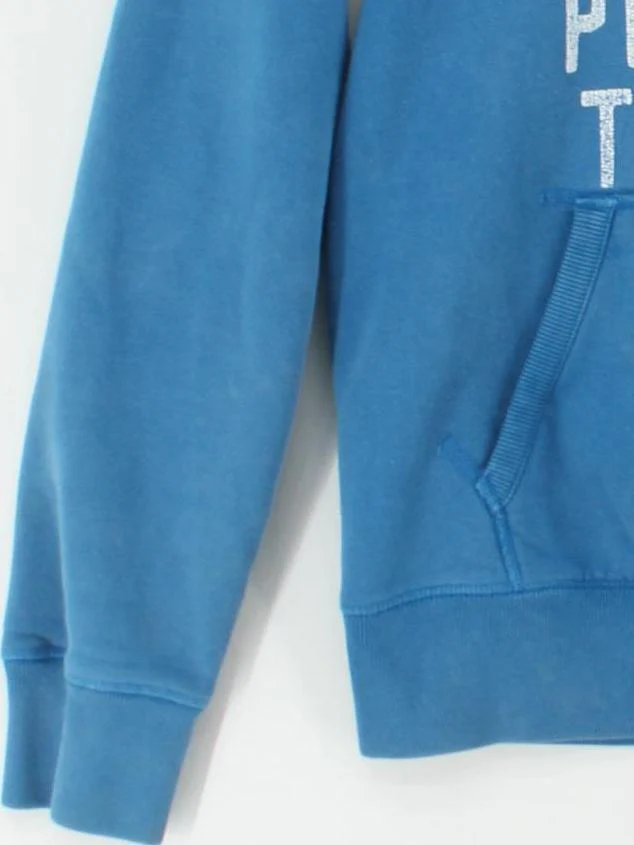 Jack Wills Men's Hoodie XS Blue Graphic Cotton with Polyester Pullover - Image 4