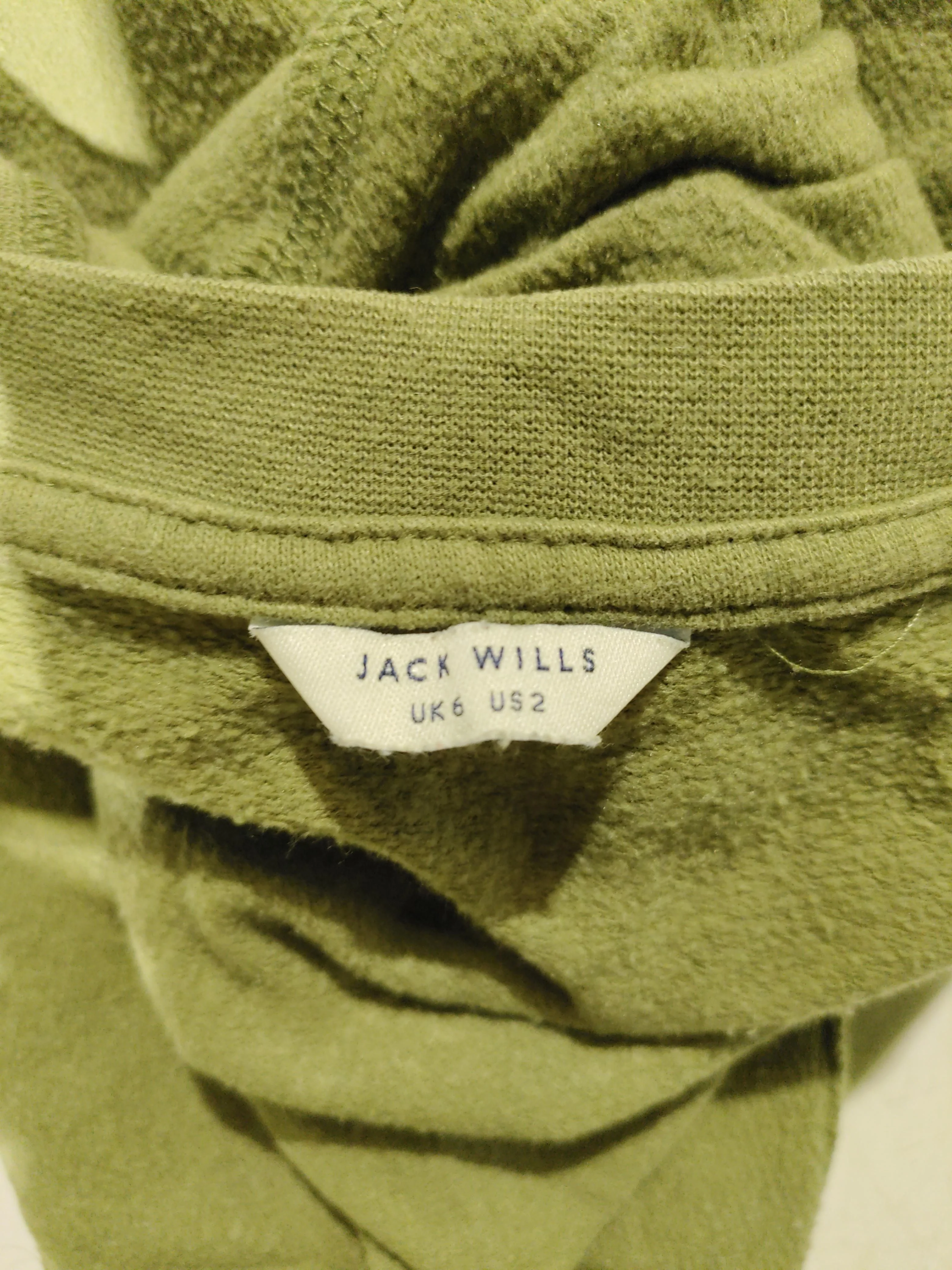 Jack Wills Men's Hoodie XS Green Graphic Cotton with Polyester Pullover - Image 5