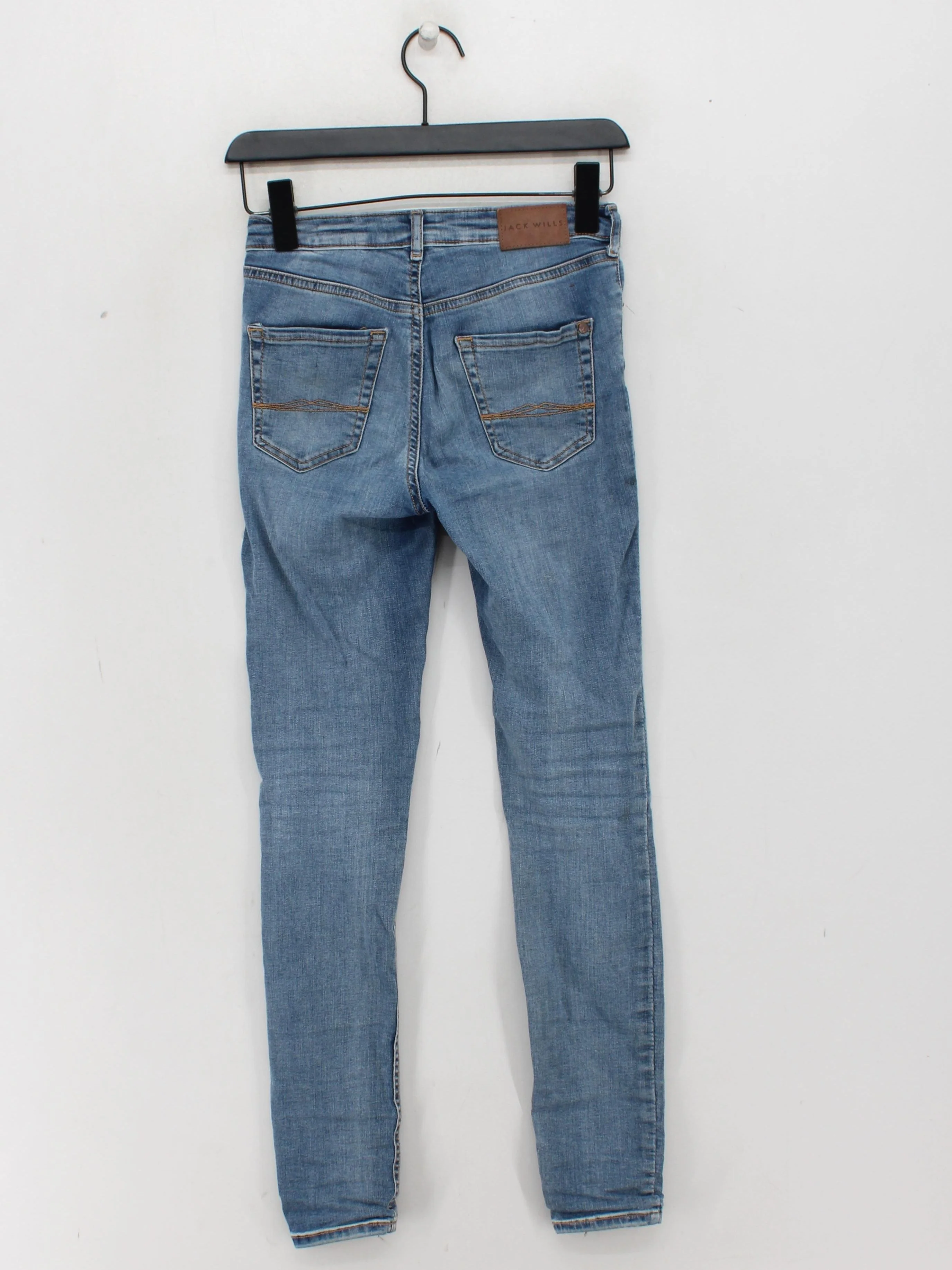 Jack Wills Men's Jeans W 25 in Blue Cotton with Polyester, Elastane Skinny - Image 2