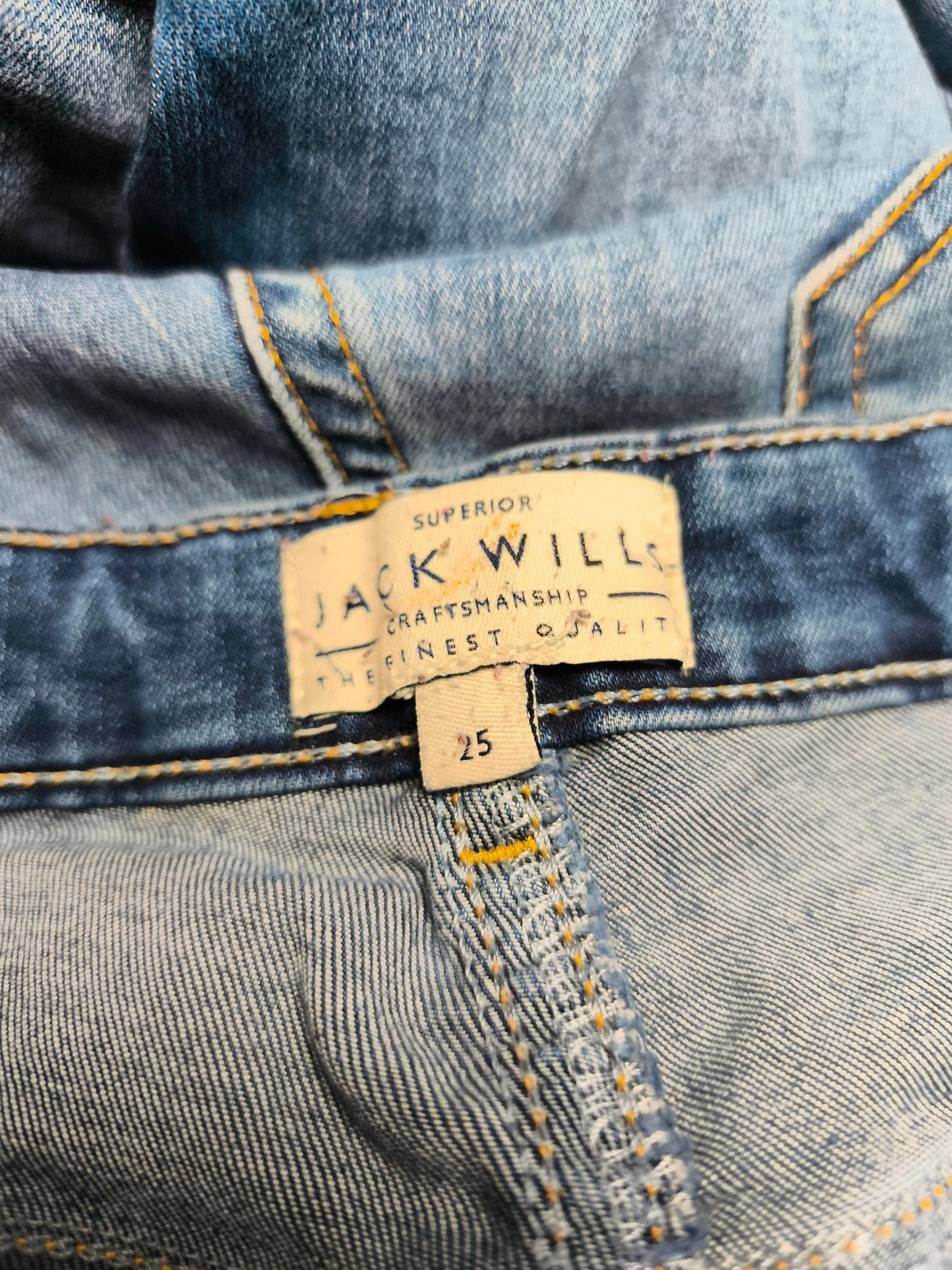 Jack Wills Men's Jeans W 25 in Blue Cotton with Polyester, Elastane Skinny - Image 8
