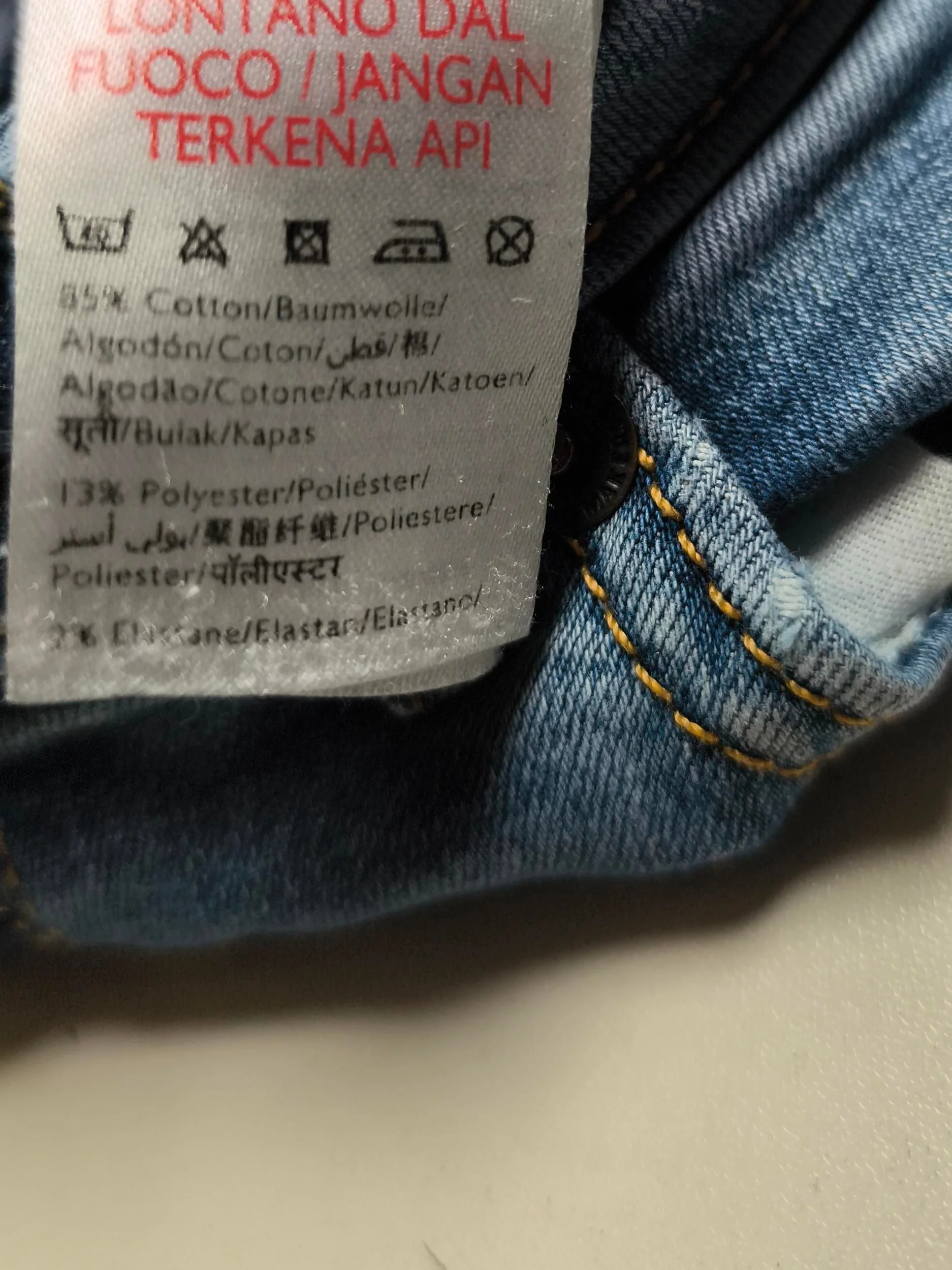 Jack Wills Men's Jeans W 25 in Blue Cotton with Polyester, Elastane Skinny - Image 9