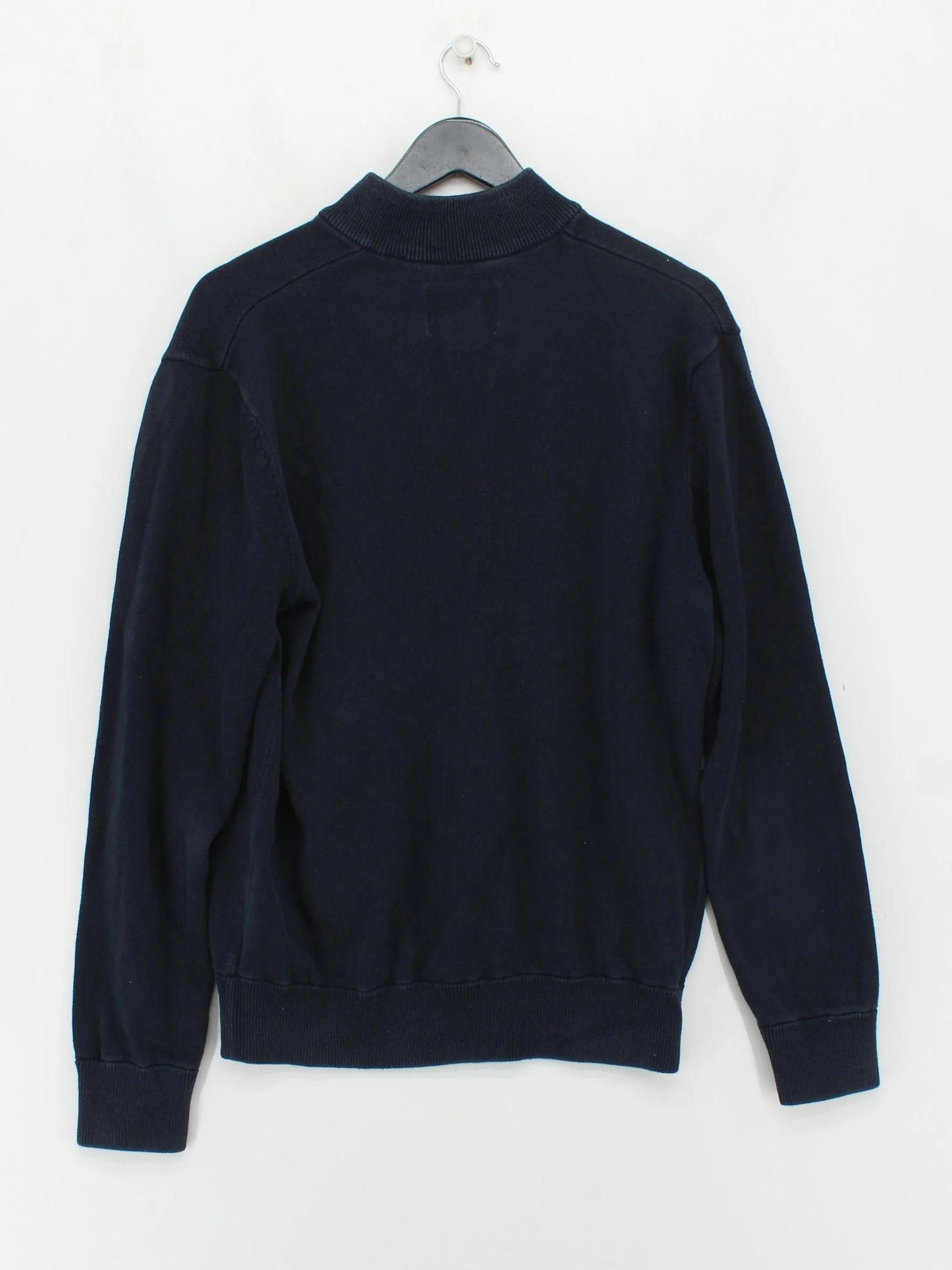 Jack Wills Men's Jumper L Blue 100% Cotton Mock Neck Pullover - Image 2