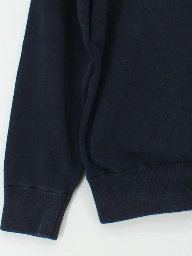 Jack Wills Men's Jumper L Blue 100% Cotton Mock Neck Pullover - Image 4