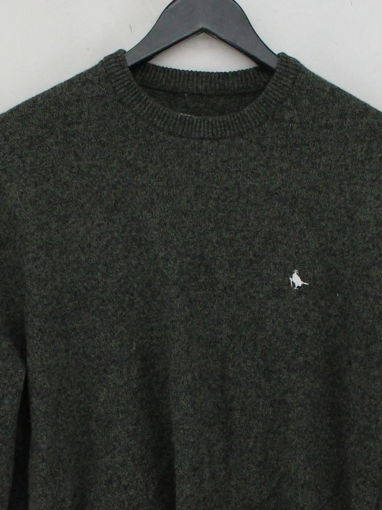 Jack Wills Men's Jumper L Green Wool with Cotton Round Neck Pullover - Image 3