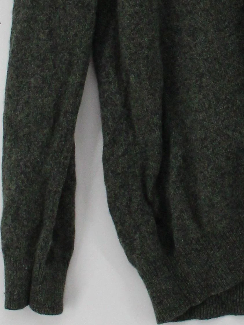 Jack Wills Men's Jumper L Green Wool with Cotton Round Neck Pullover - Image 4