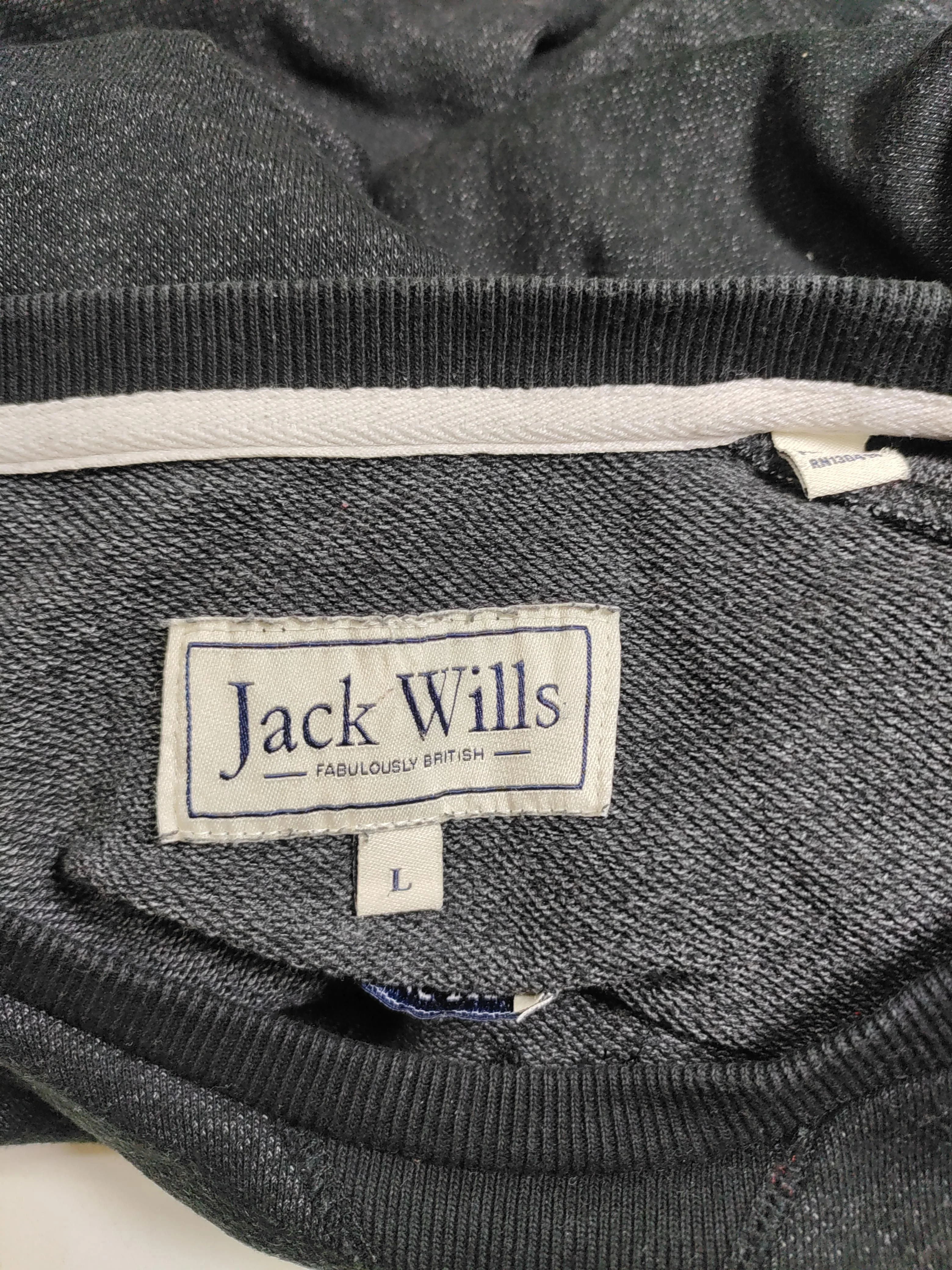 Jack Wills Men's Jumper L Grey Cotton with Polyester Crew Neck Pullover - Image 5