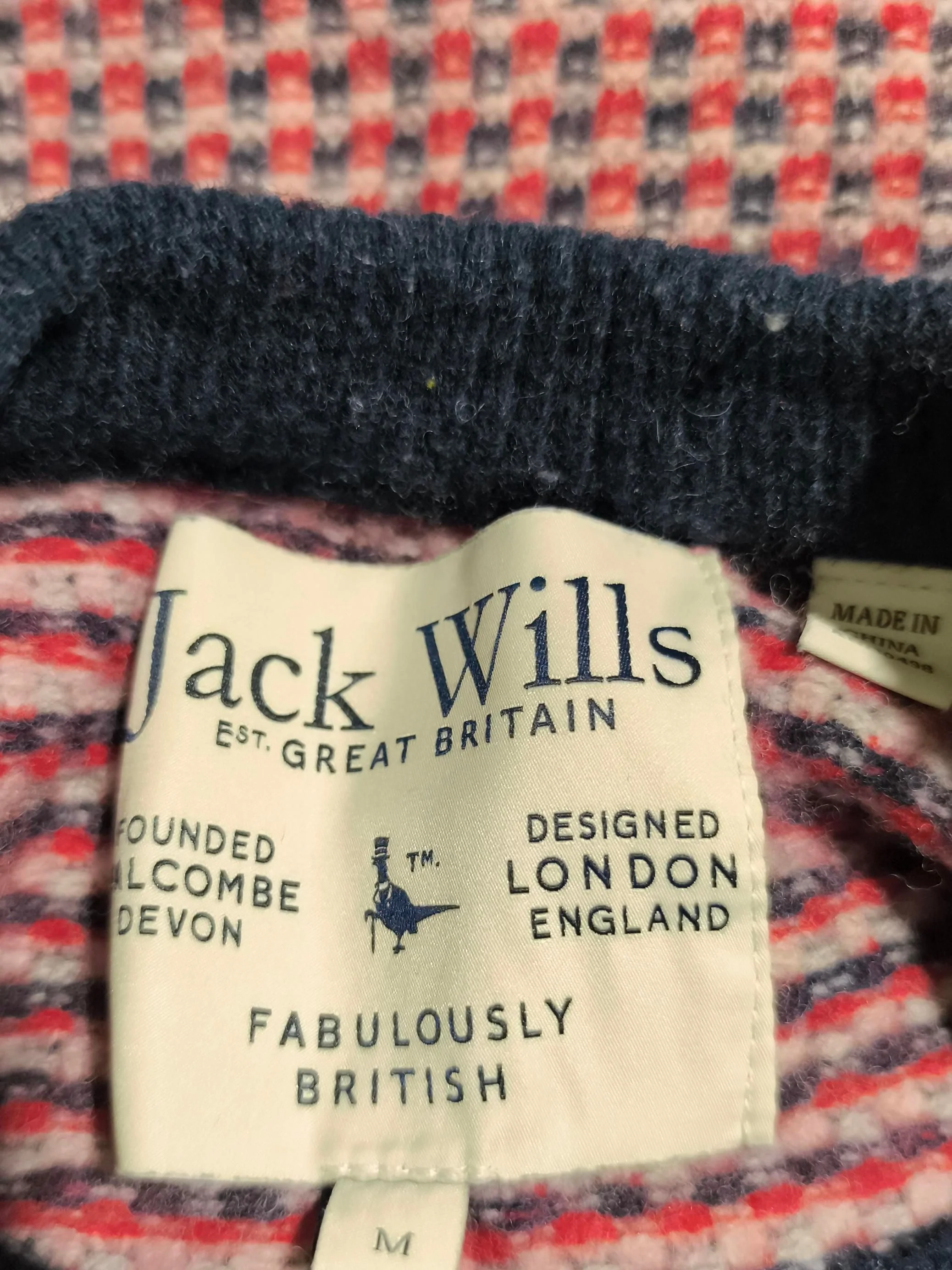 Jack Wills Men's Jumper M Multi Wool with Polyamide Round Neck Pullover - Image 6