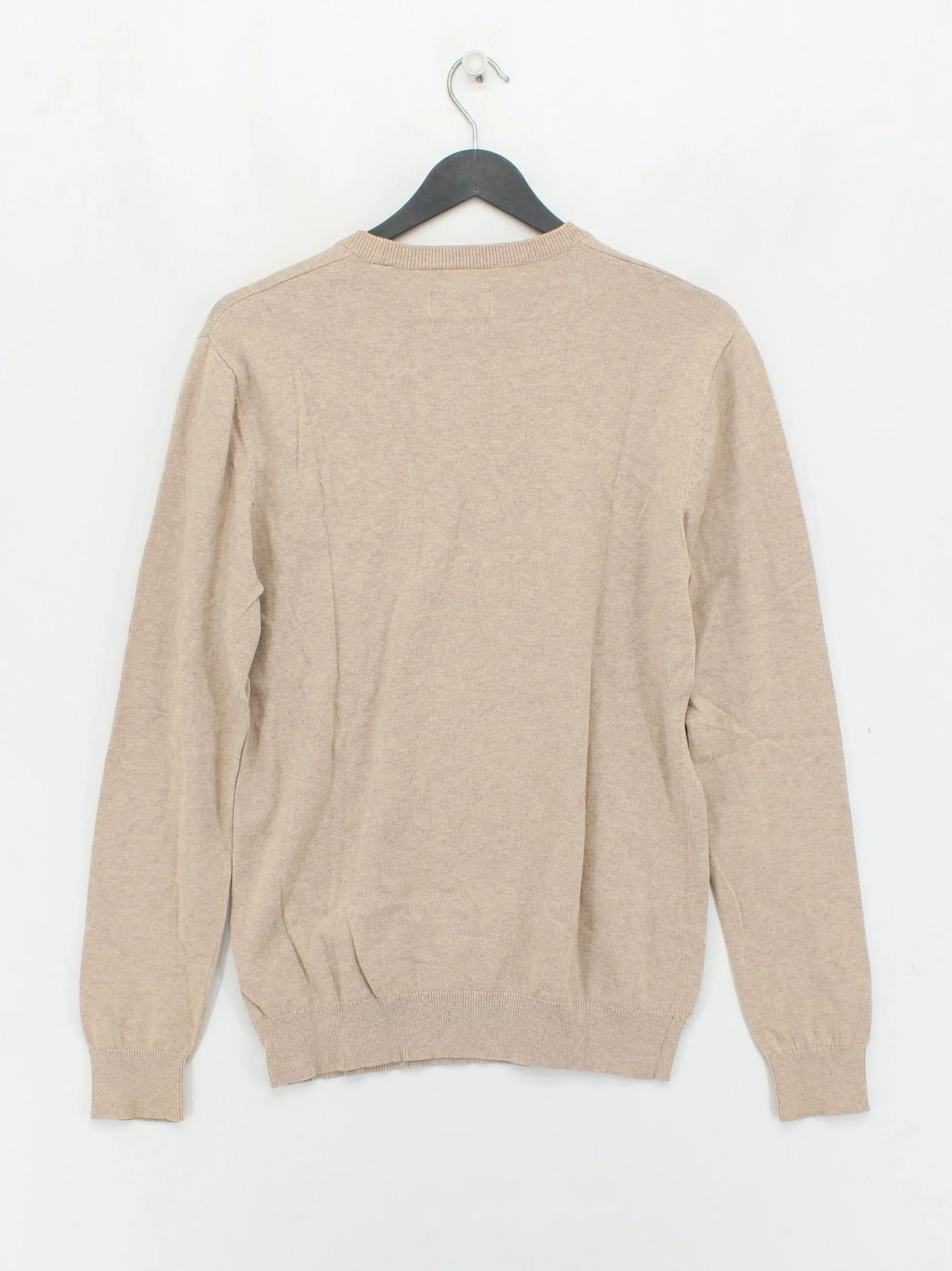 Jack Wills Men's Jumper S Tan Cotton with Cashmere Crew Neck Pullover - Image 2