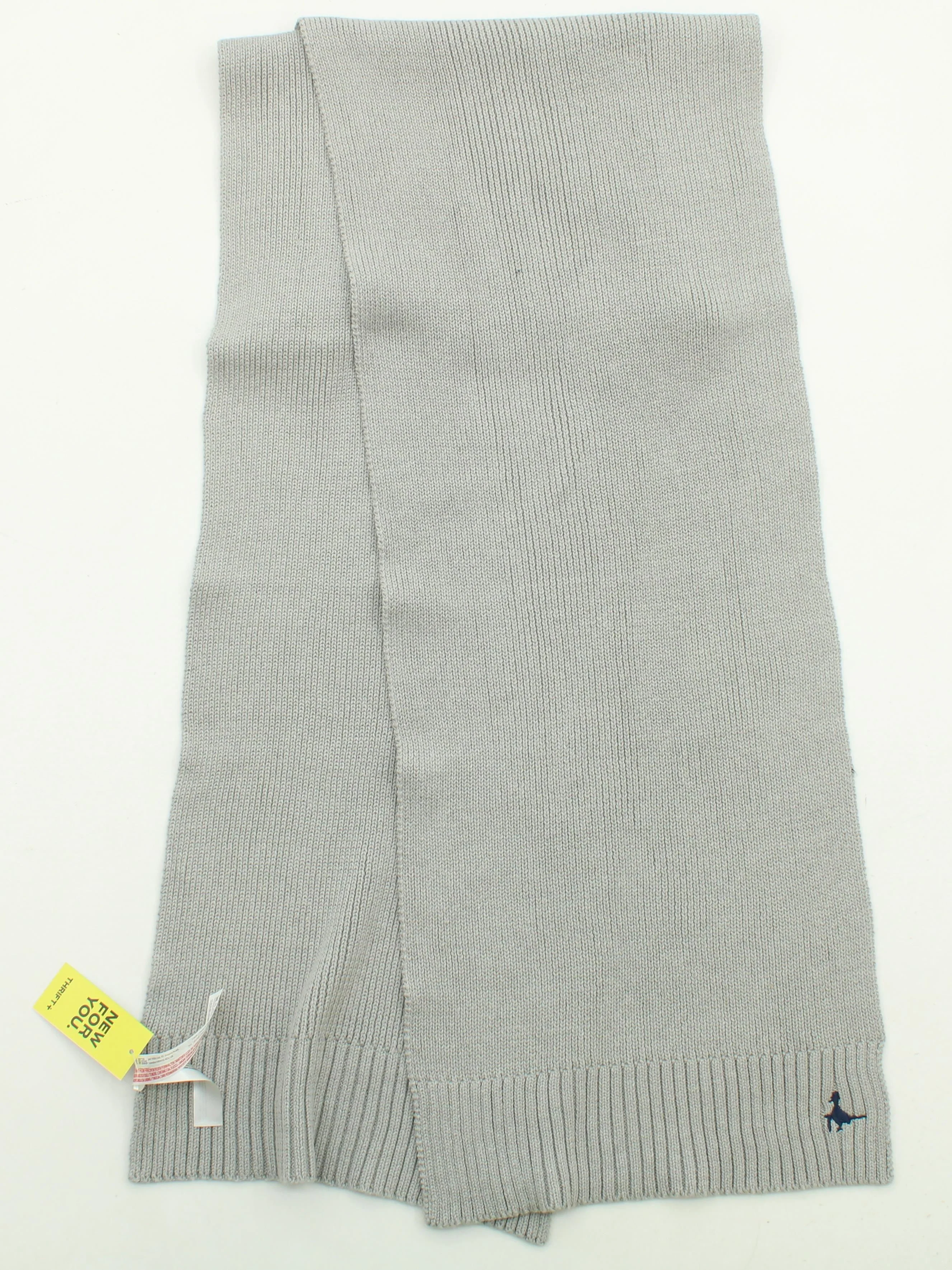 Jack Wills Men's Scarf Grey Cotton with Acrylic Scarf - Image 2