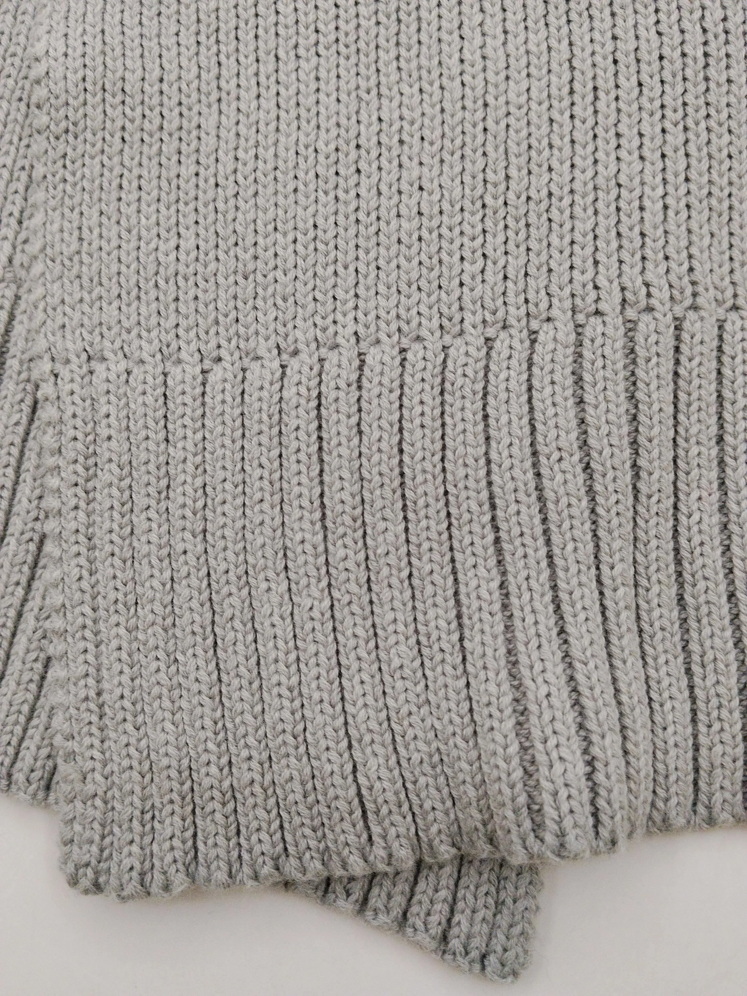 Jack Wills Men's Scarf Grey Cotton with Acrylic Scarf - Image 4