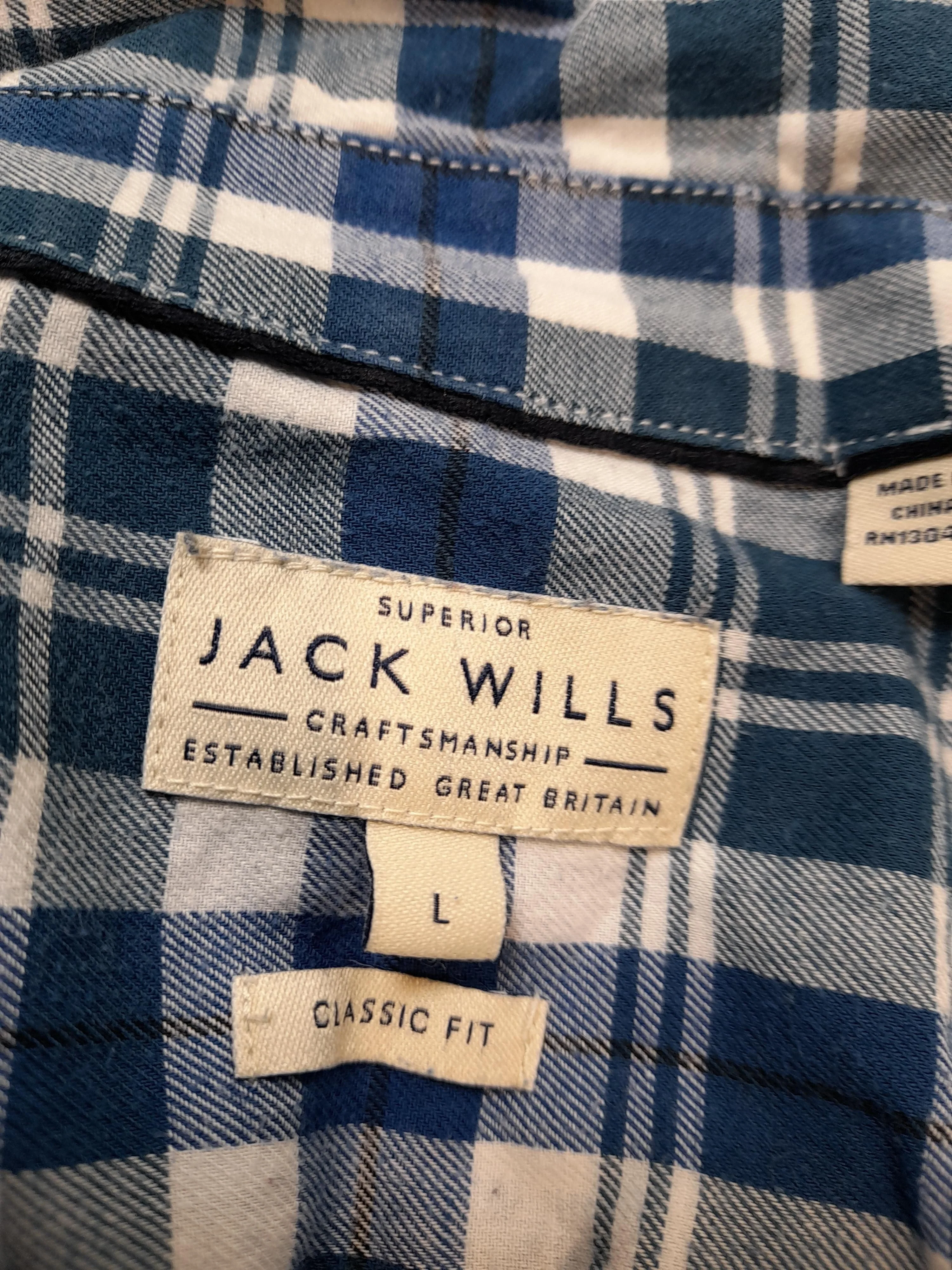 Jack Wills Men's Shirt L Multi Checkered 100% Cotton Basic - Image 5