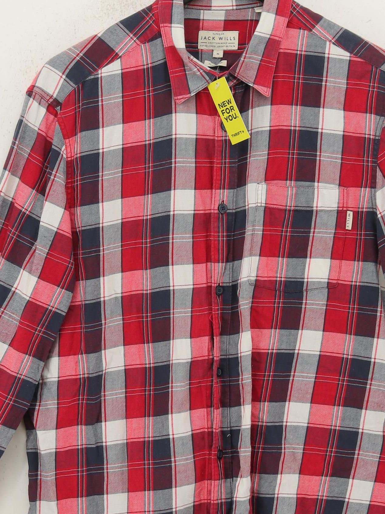 Jack Wills Men's Shirt M Multi Checkered 100% Cotton Basic - Image 3