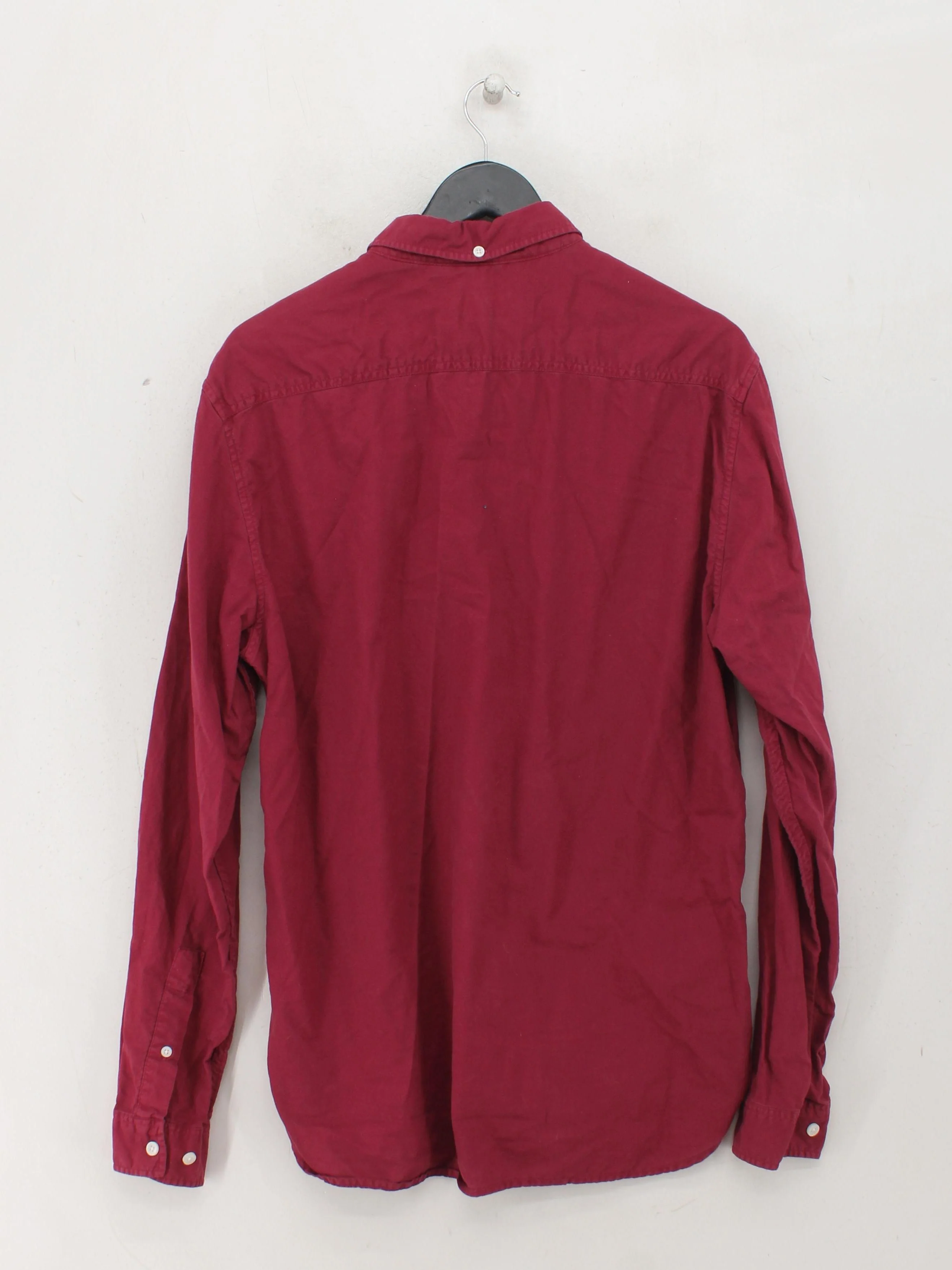 Jack Wills Men's Shirt M Red 100% Cotton Basic - Image 2