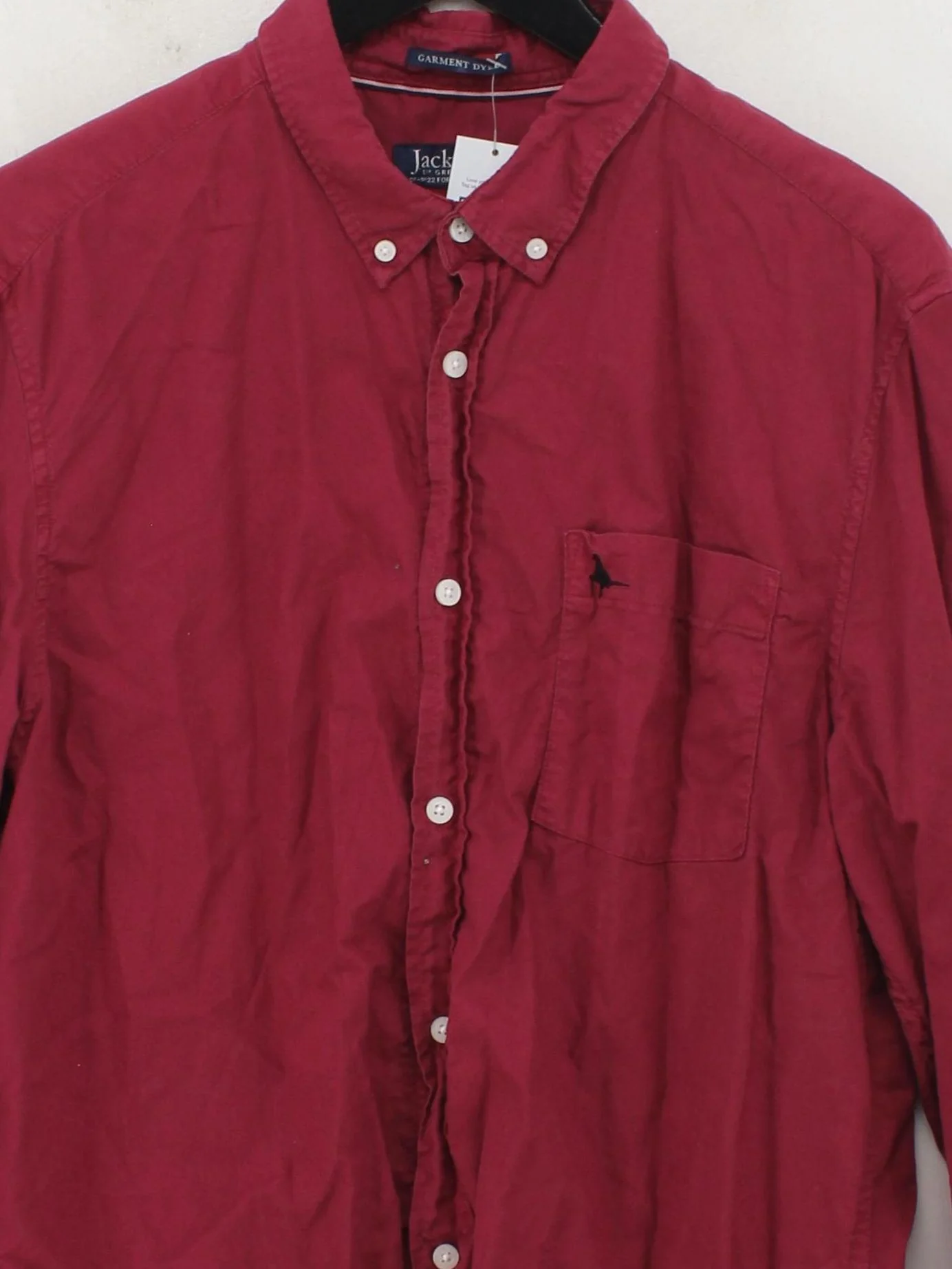 Jack Wills Men's Shirt M Red 100% Cotton Basic - Image 3