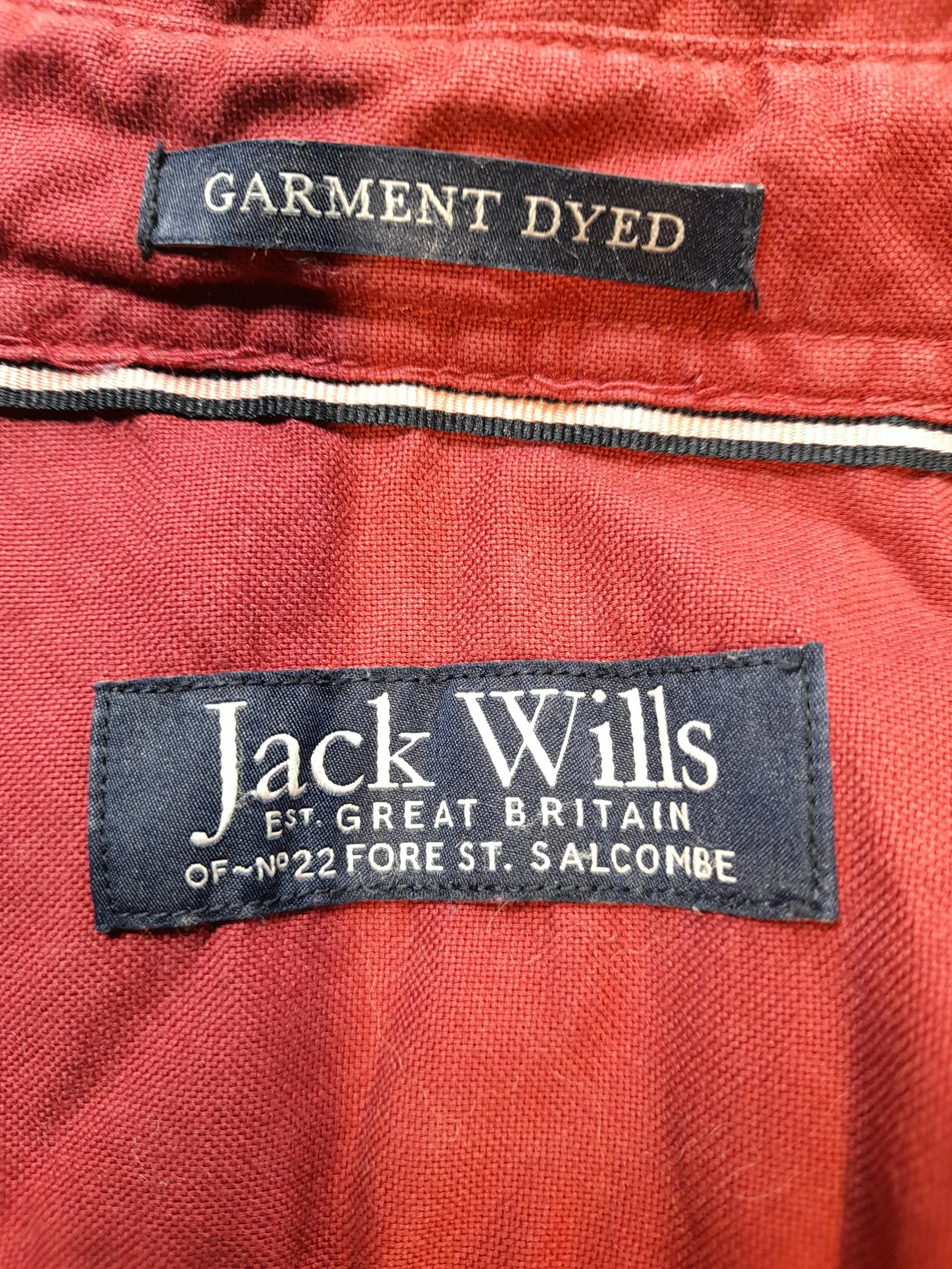 Jack Wills Men's Shirt M Red 100% Cotton Basic - Image 5