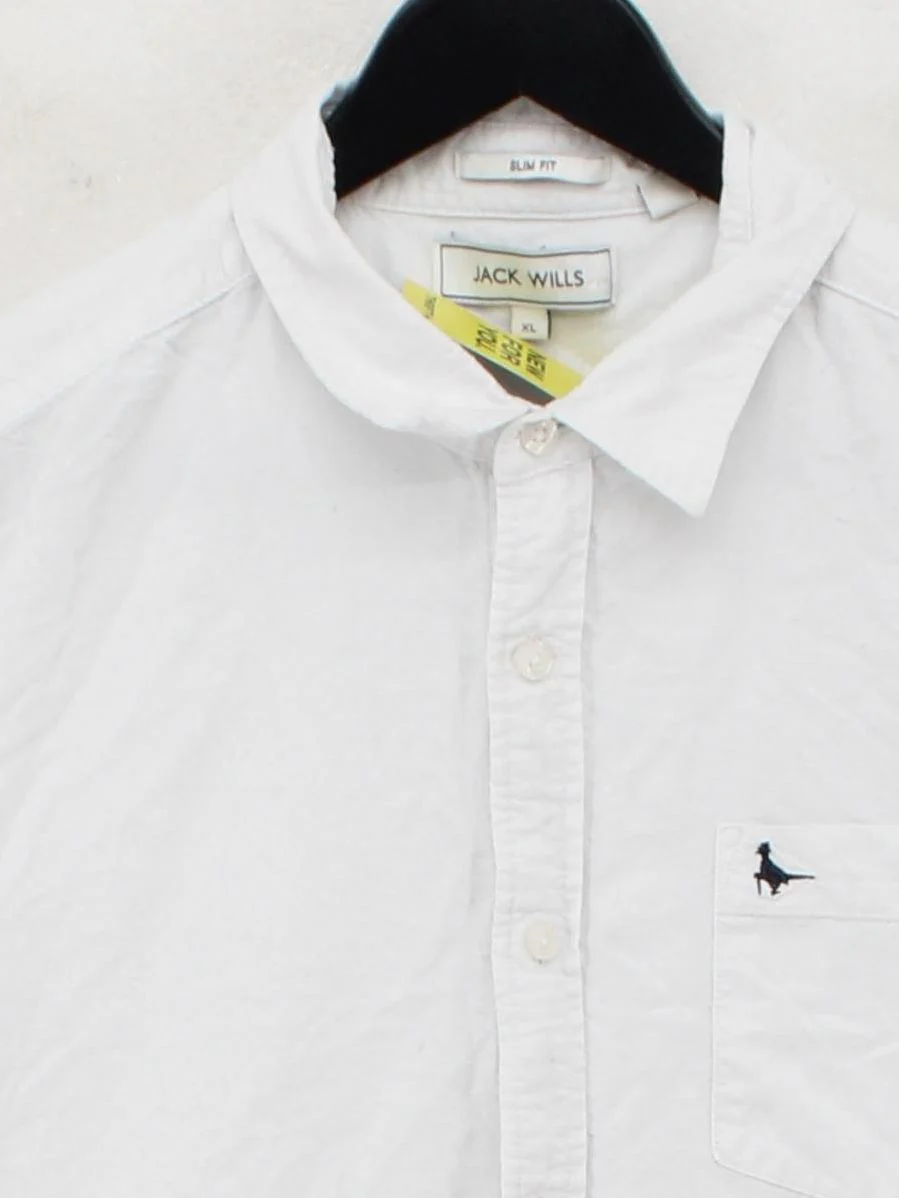 Jack Wills Men's Shirt XL White 100% Cotton Basic - Image 3
