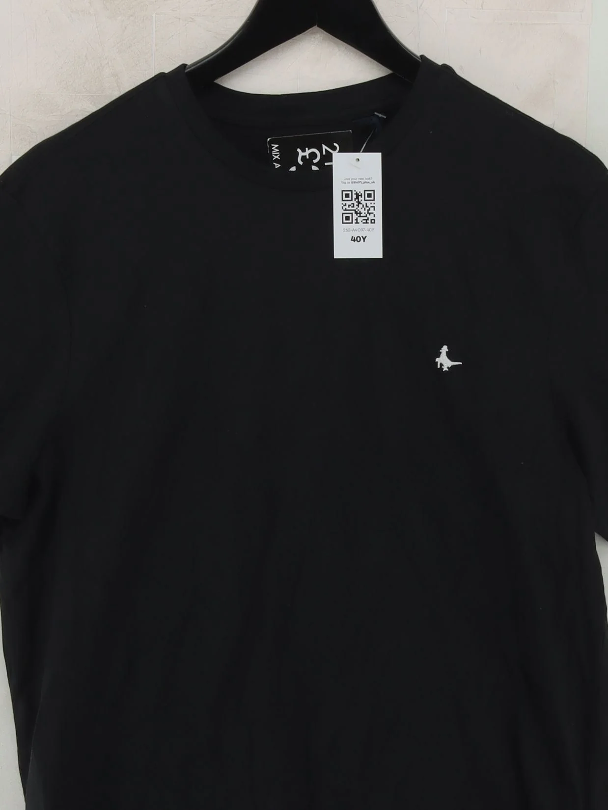 Jack Wills Men's T-Shirt L Black 100% Cotton Basic - Image 3