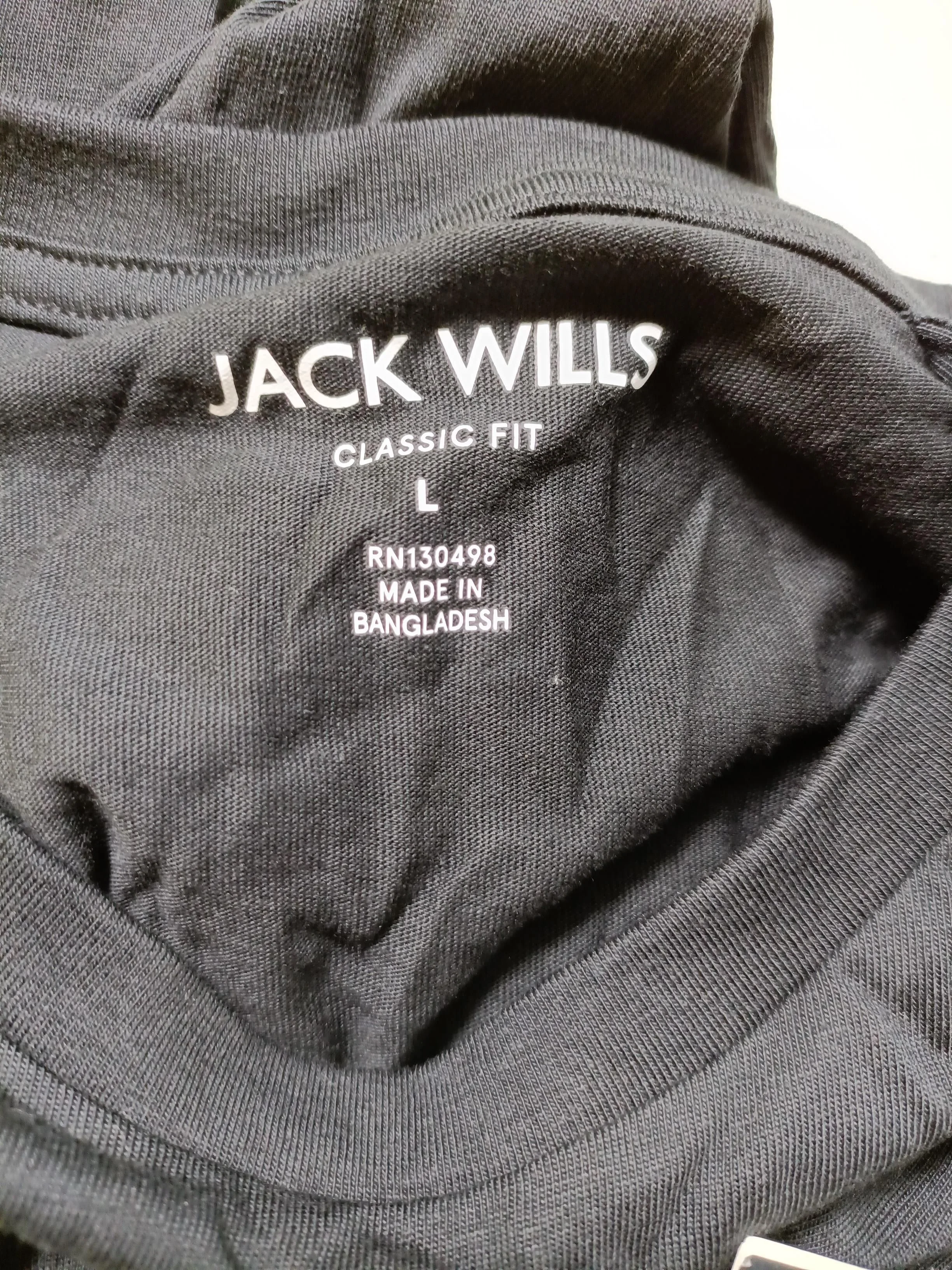 Jack Wills Men's T-Shirt L Black 100% Cotton Basic - Image 5