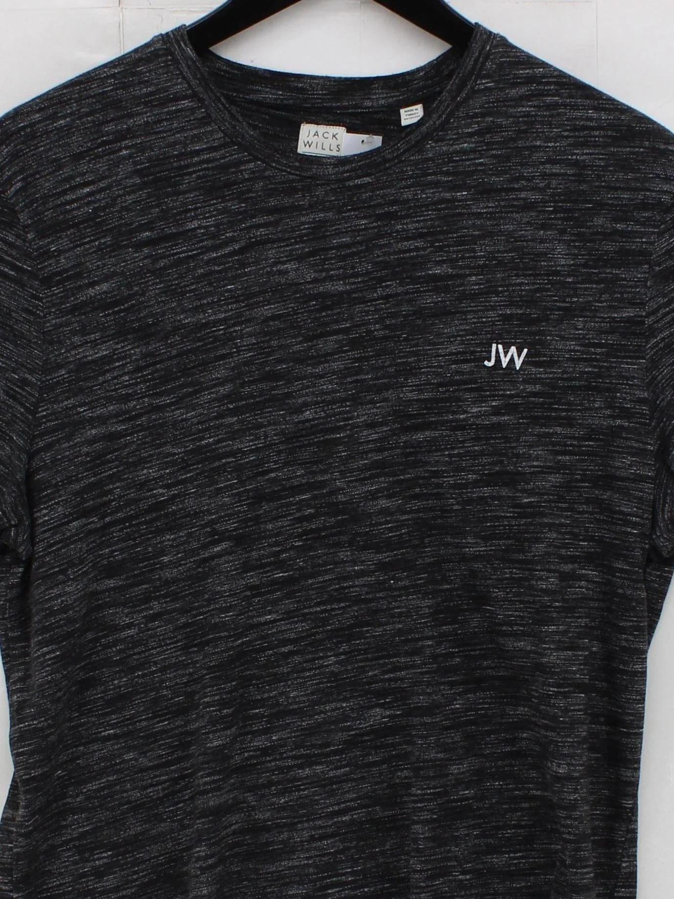 Jack Wills Men's T-Shirt L Grey Cotton with Polyester Basic - Image 3