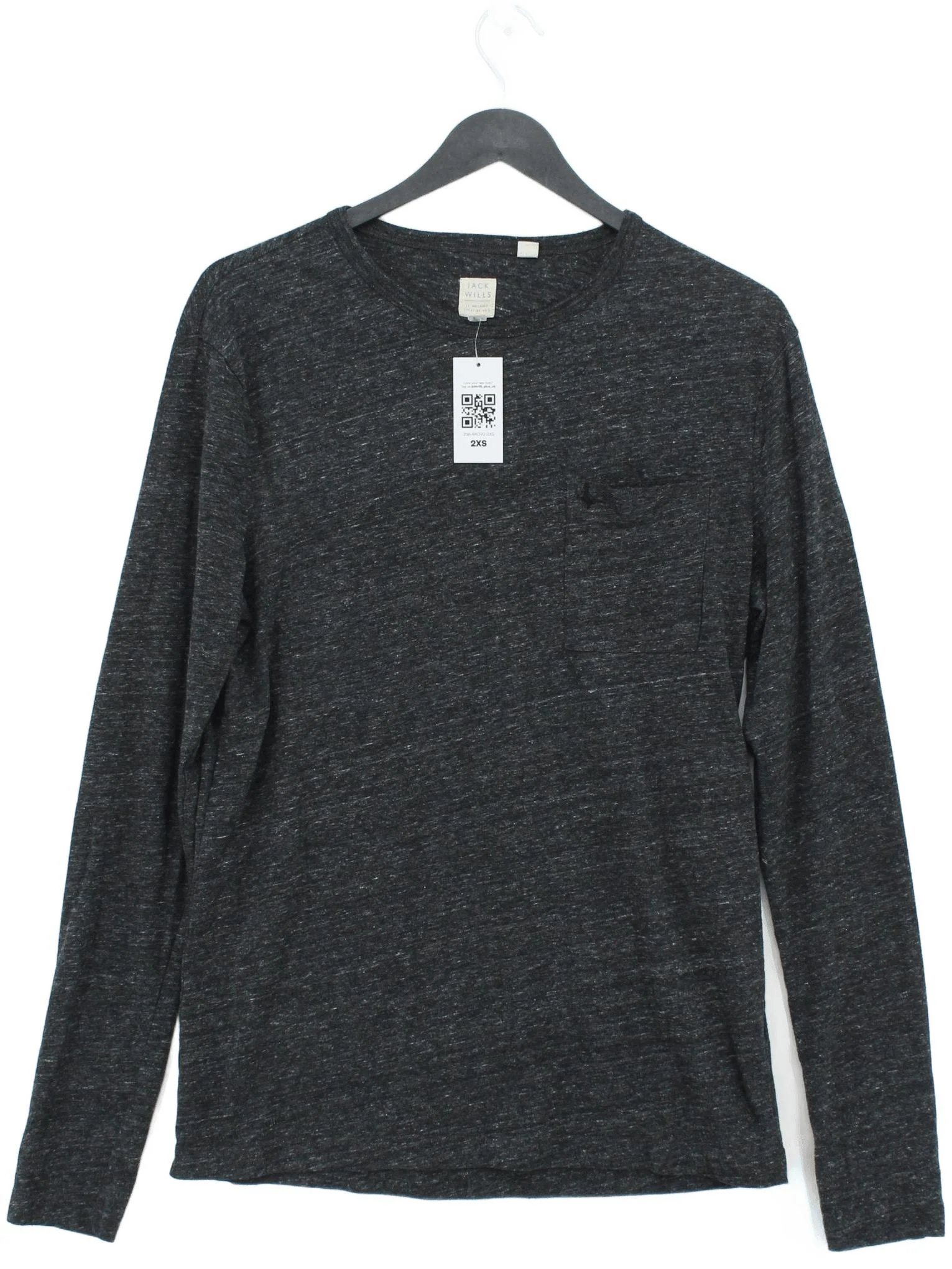Jack Wills Men's T-Shirt S Grey Cotton with Polyester Basic