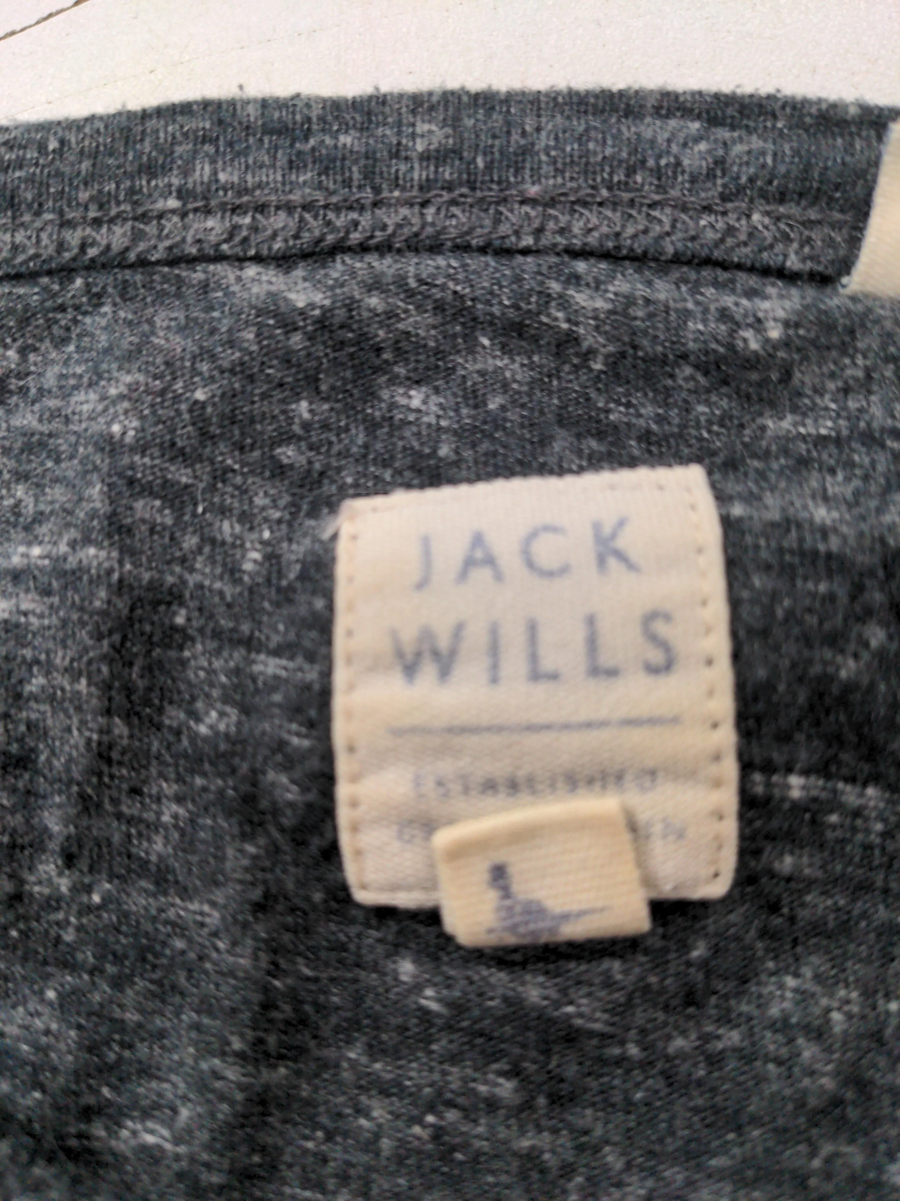 Jack Wills Men's T-Shirt S Grey Cotton with Polyester Basic - Image 5