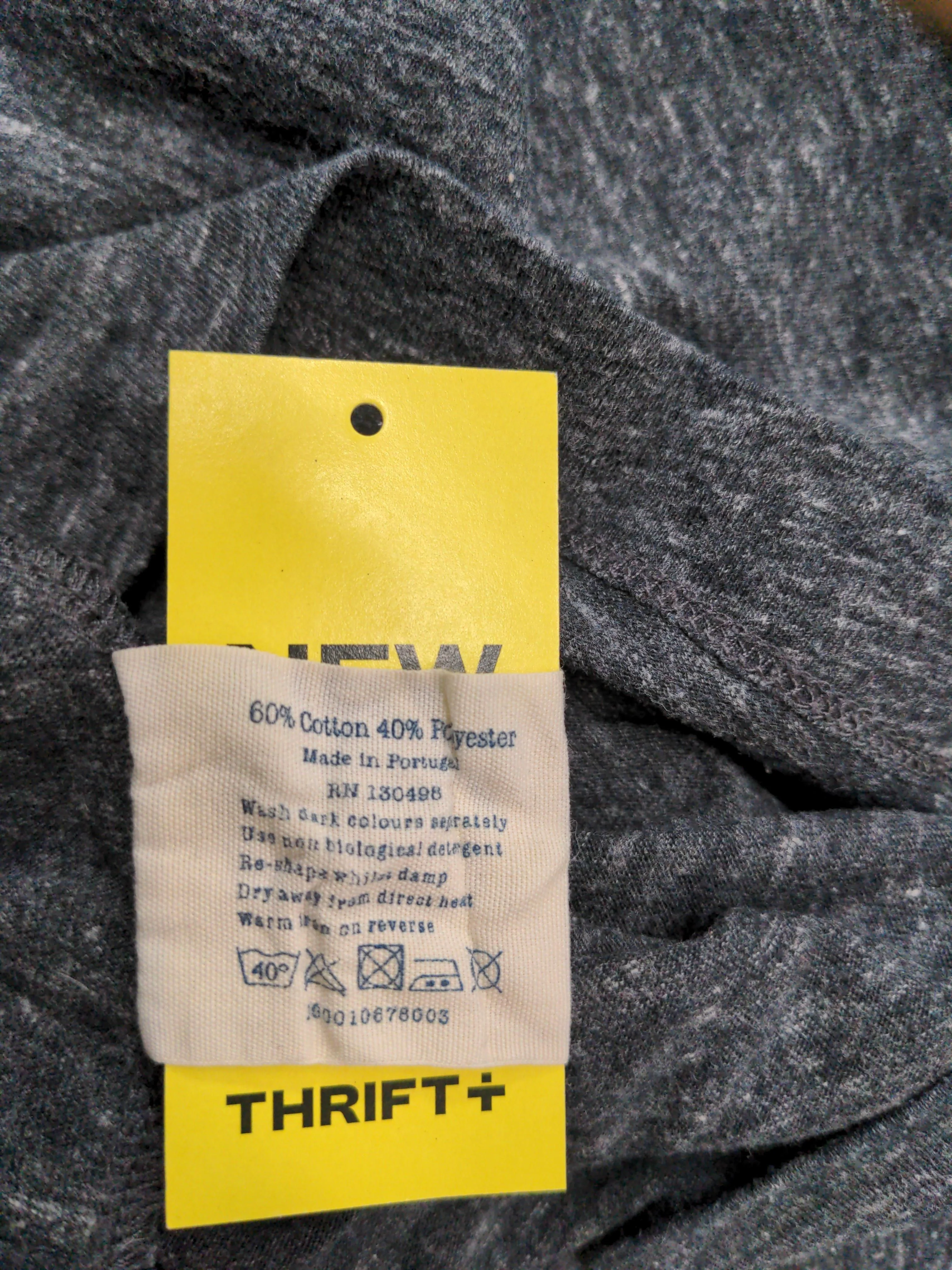 Jack Wills Men's T-Shirt S Grey Cotton with Polyester Basic - Image 6