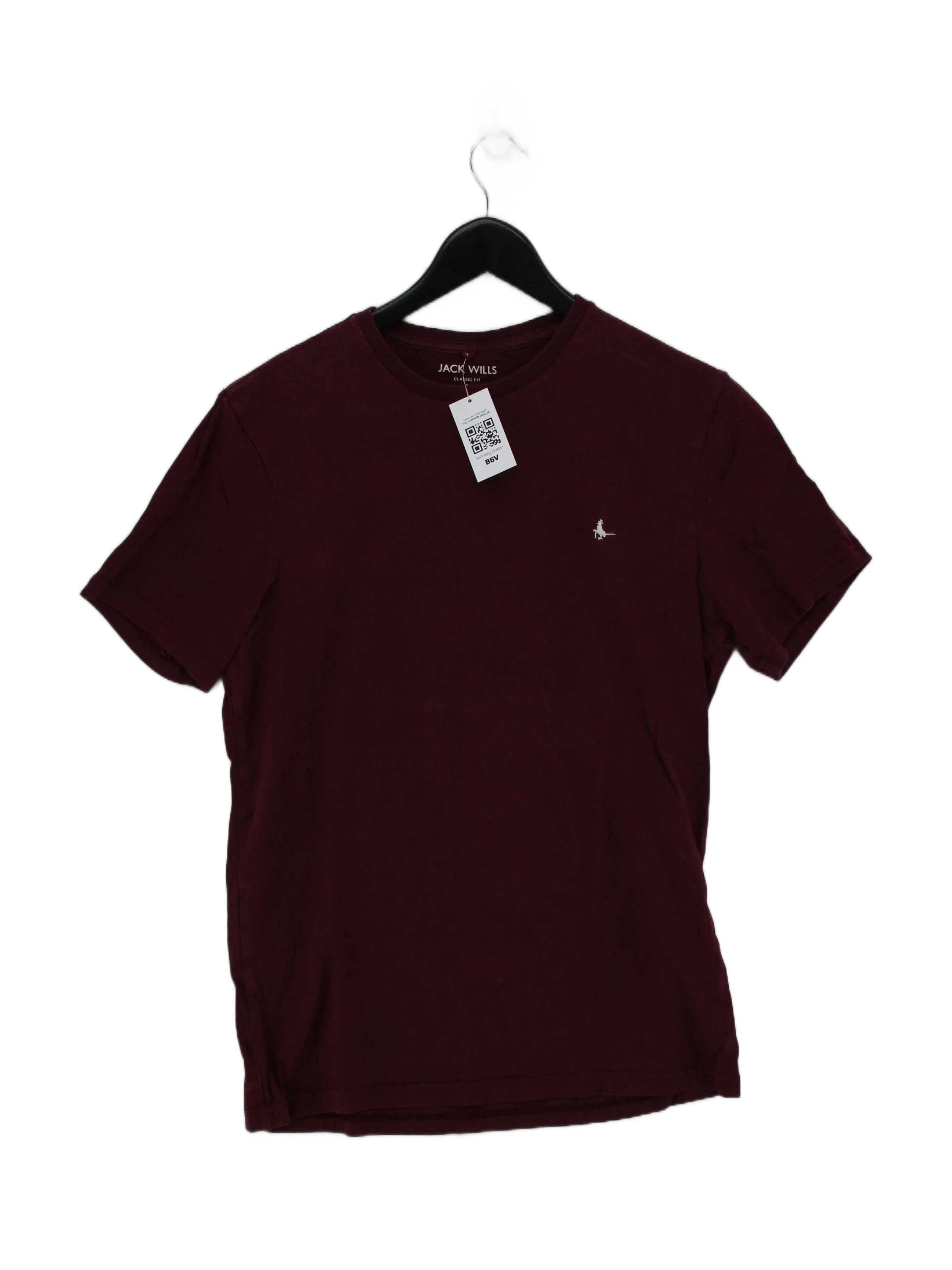 Jack Wills Men's T-Shirt S Red 100% Cotton Basic