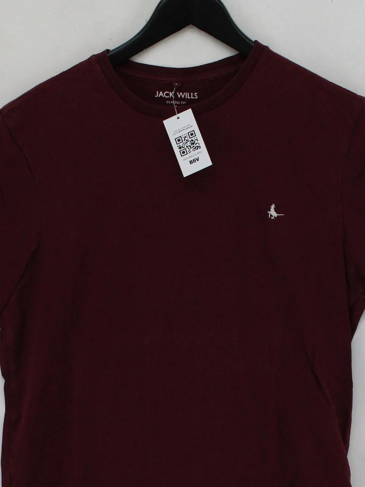 Jack Wills Men's T-Shirt S Red 100% Cotton Basic - Image 3