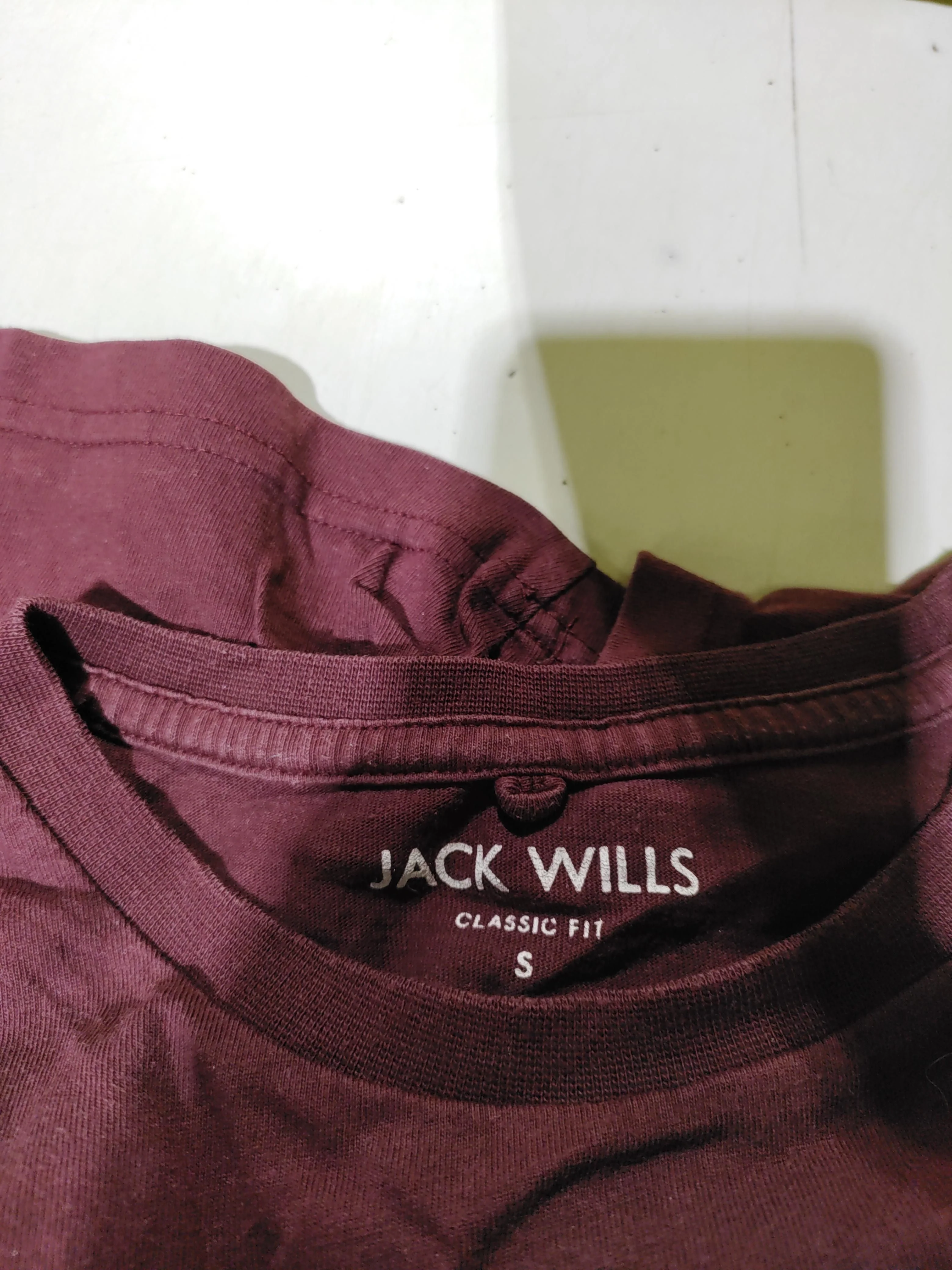 Jack Wills Men's T-Shirt S Red 100% Cotton Basic - Image 5