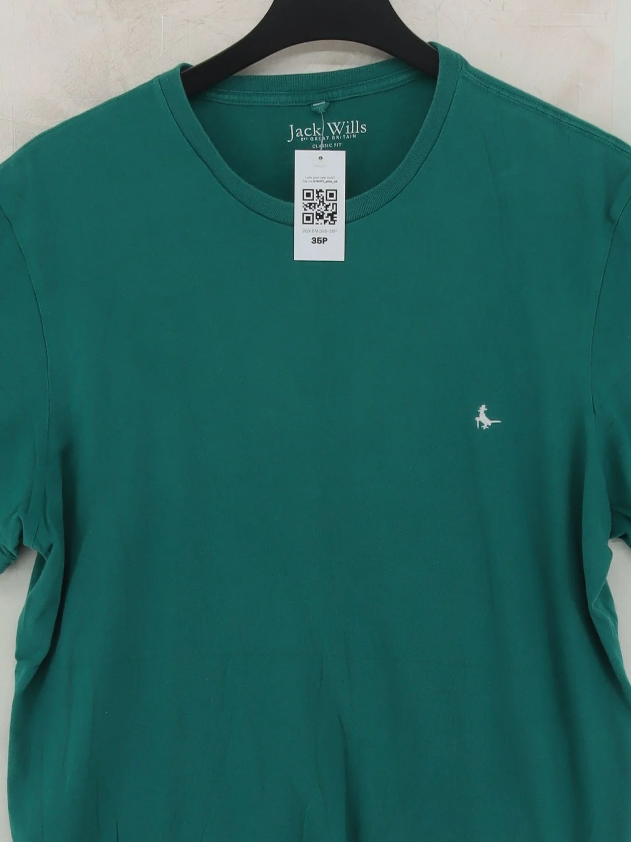 Jack Wills Men's T-Shirt XL Green 100% Cotton Basic - Image 3