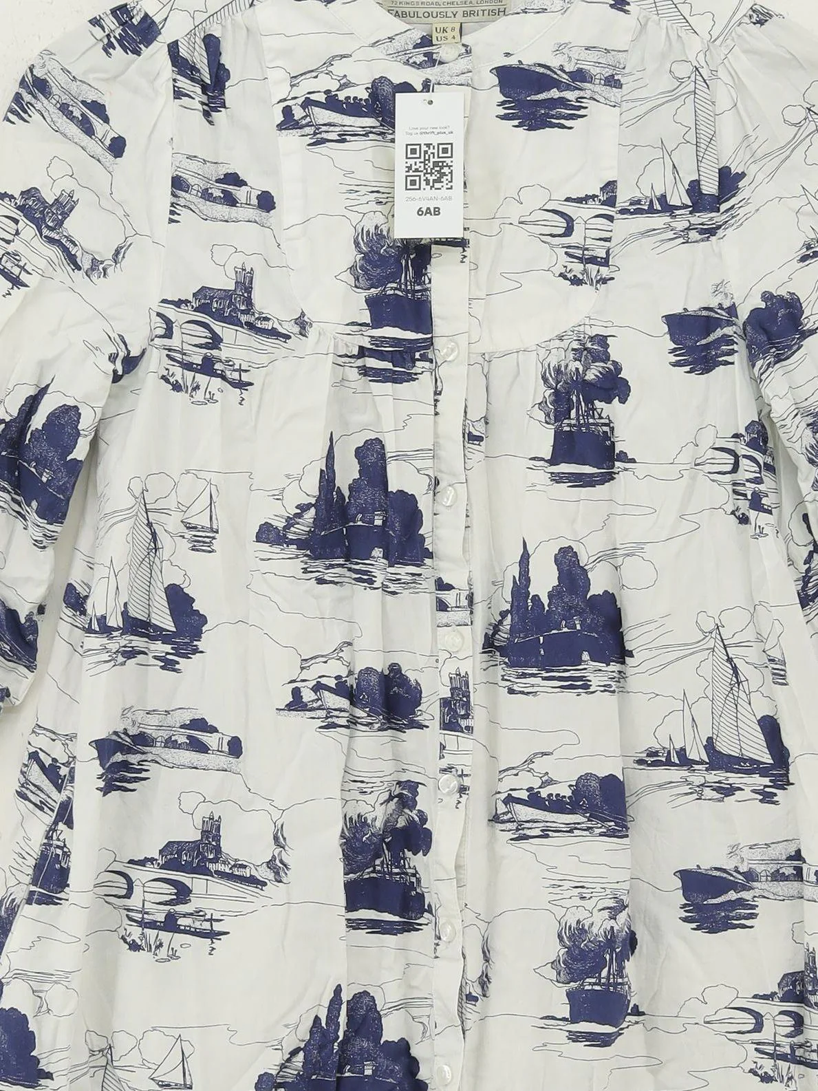 Jack Wills Shirt Mini Dress UK8 in White - Image 3