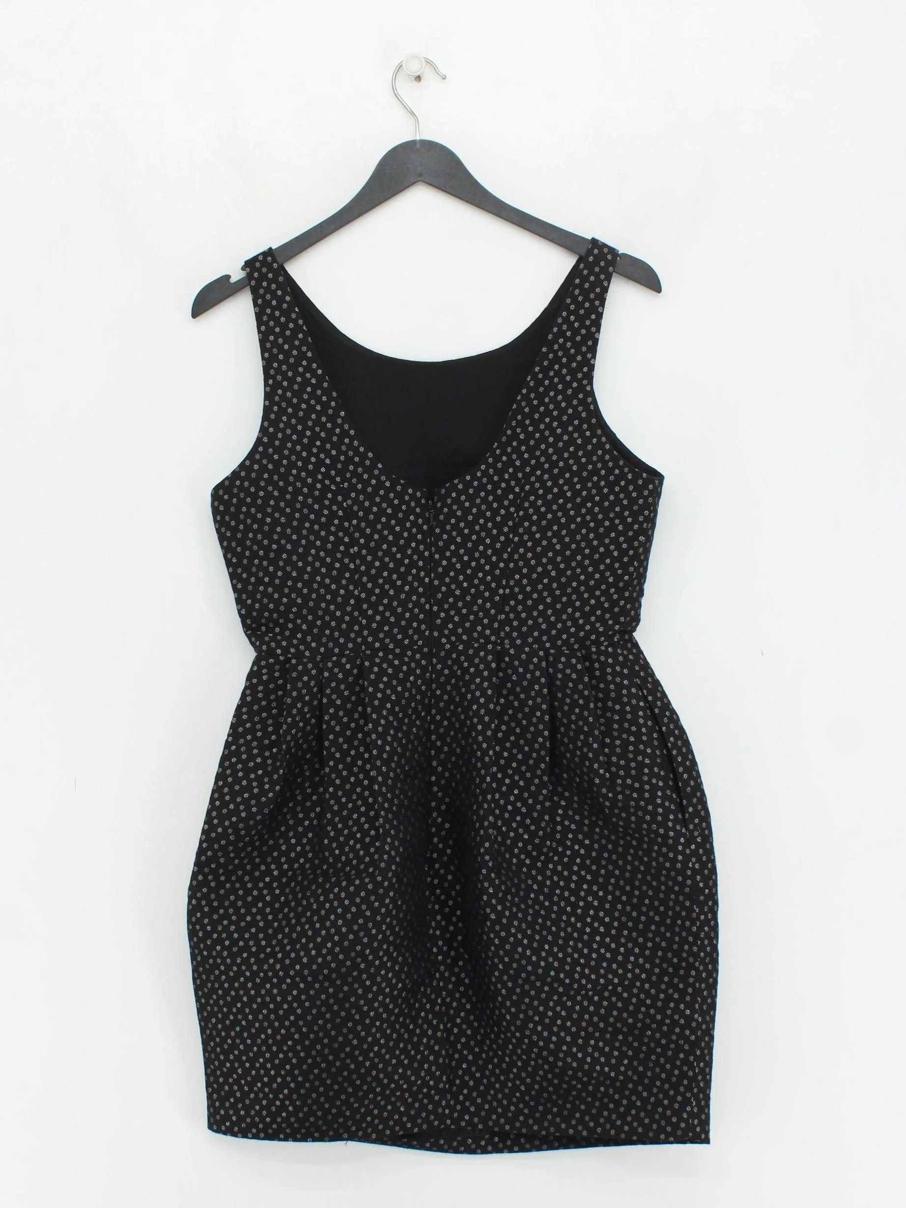 Jack Wills Skater Mini Dress UK10 in Black - Image 2
