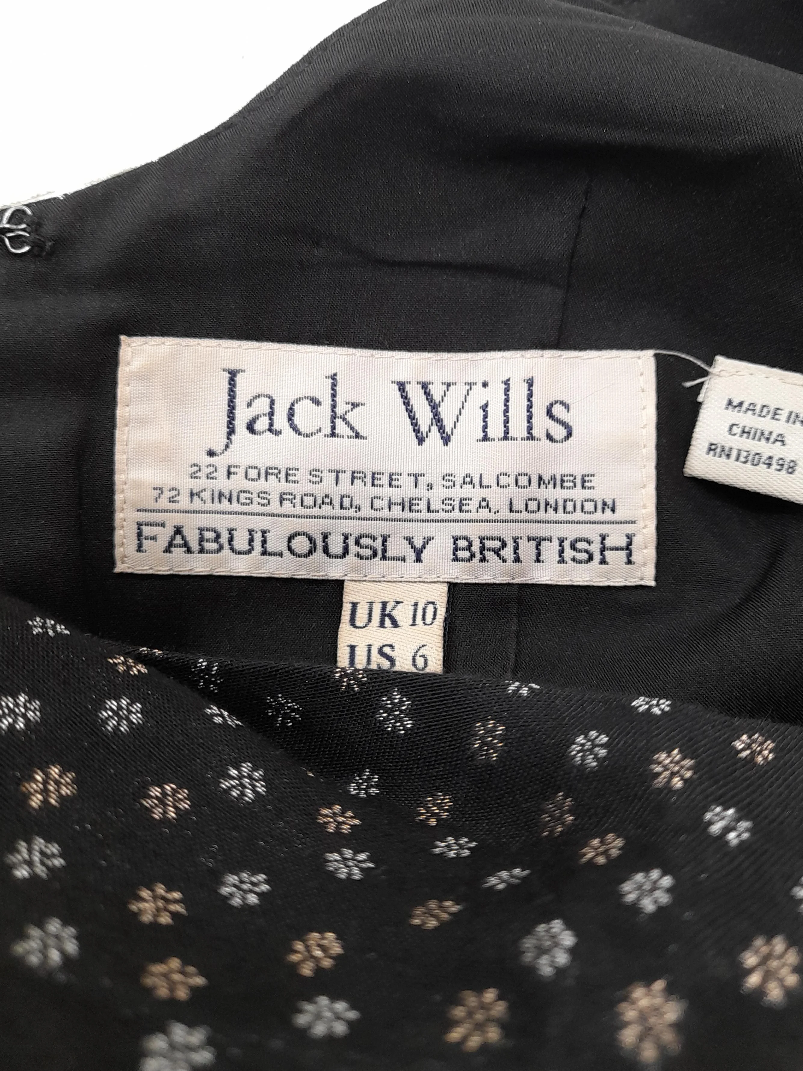 Jack Wills Skater Mini Dress UK10 in Black - Image 5