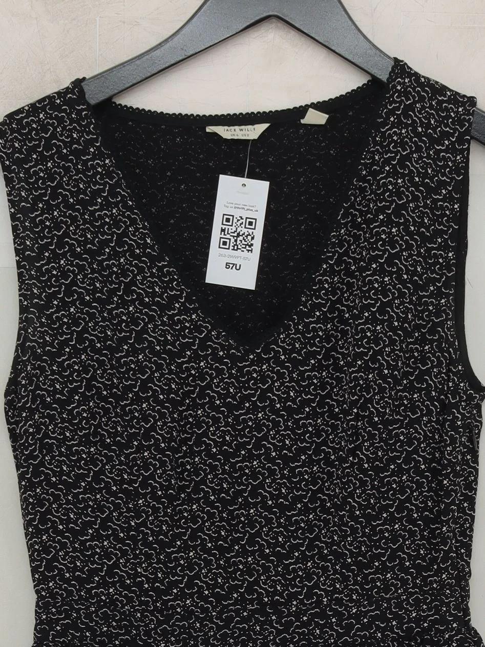 Jack Wills Skater Mini Dress UK6 in Black - Image 3