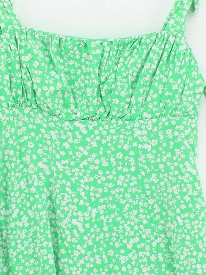 Jack Wills Skater Mini Dress UK8 in Green - Image 3