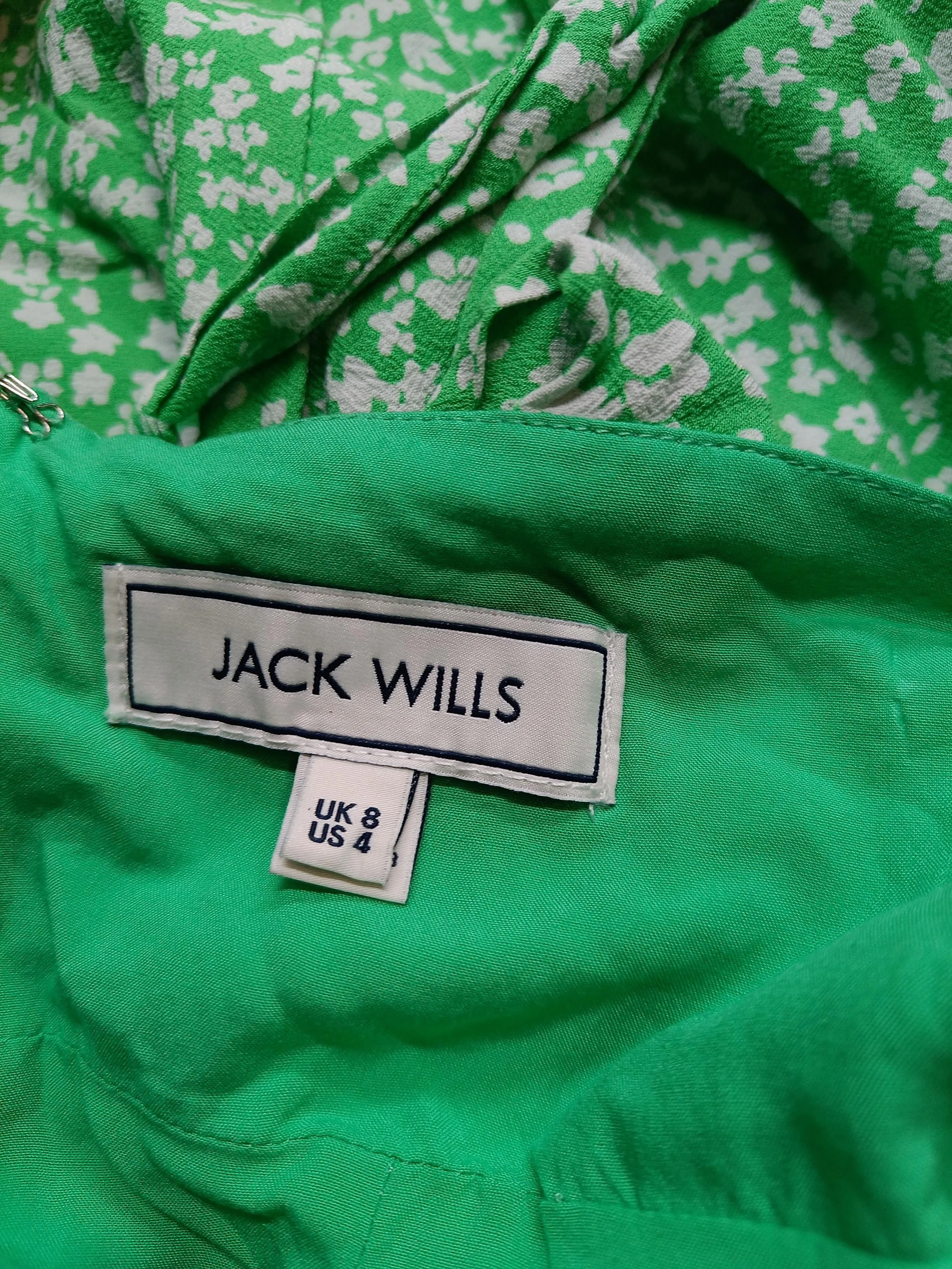 Jack Wills Skater Mini Dress UK8 in Green - Image 5