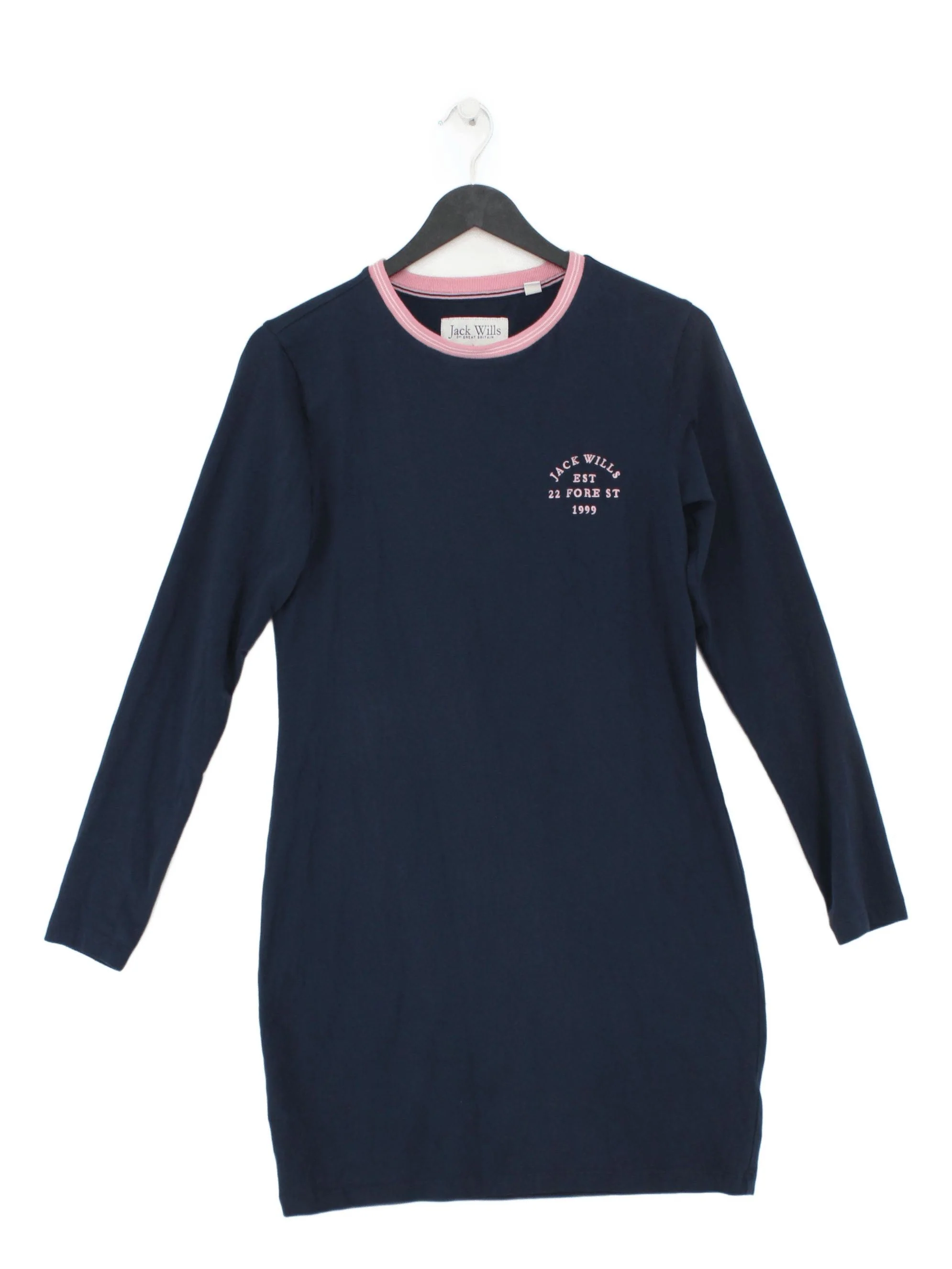 Jack Wills T-Shirt Mini Dress UK12 in Blue