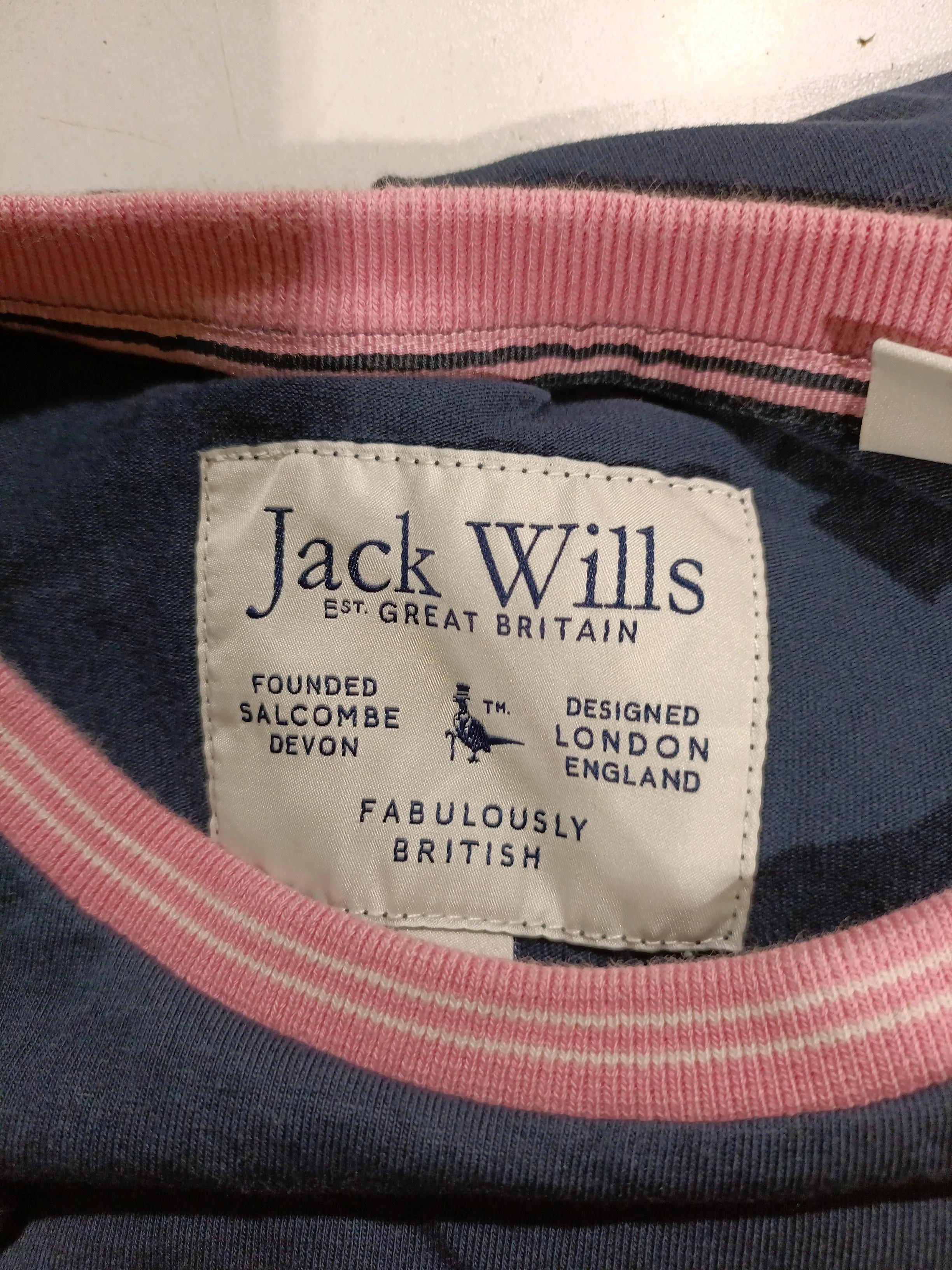 Jack Wills T-Shirt Mini Dress UK12 in Blue - Image 5