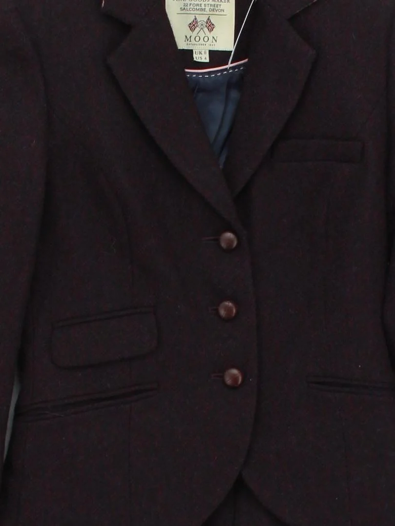 Jack Wills Women's Blazer UK 8 Red Wool with Polyester, Viscose Overcoat - Image 3