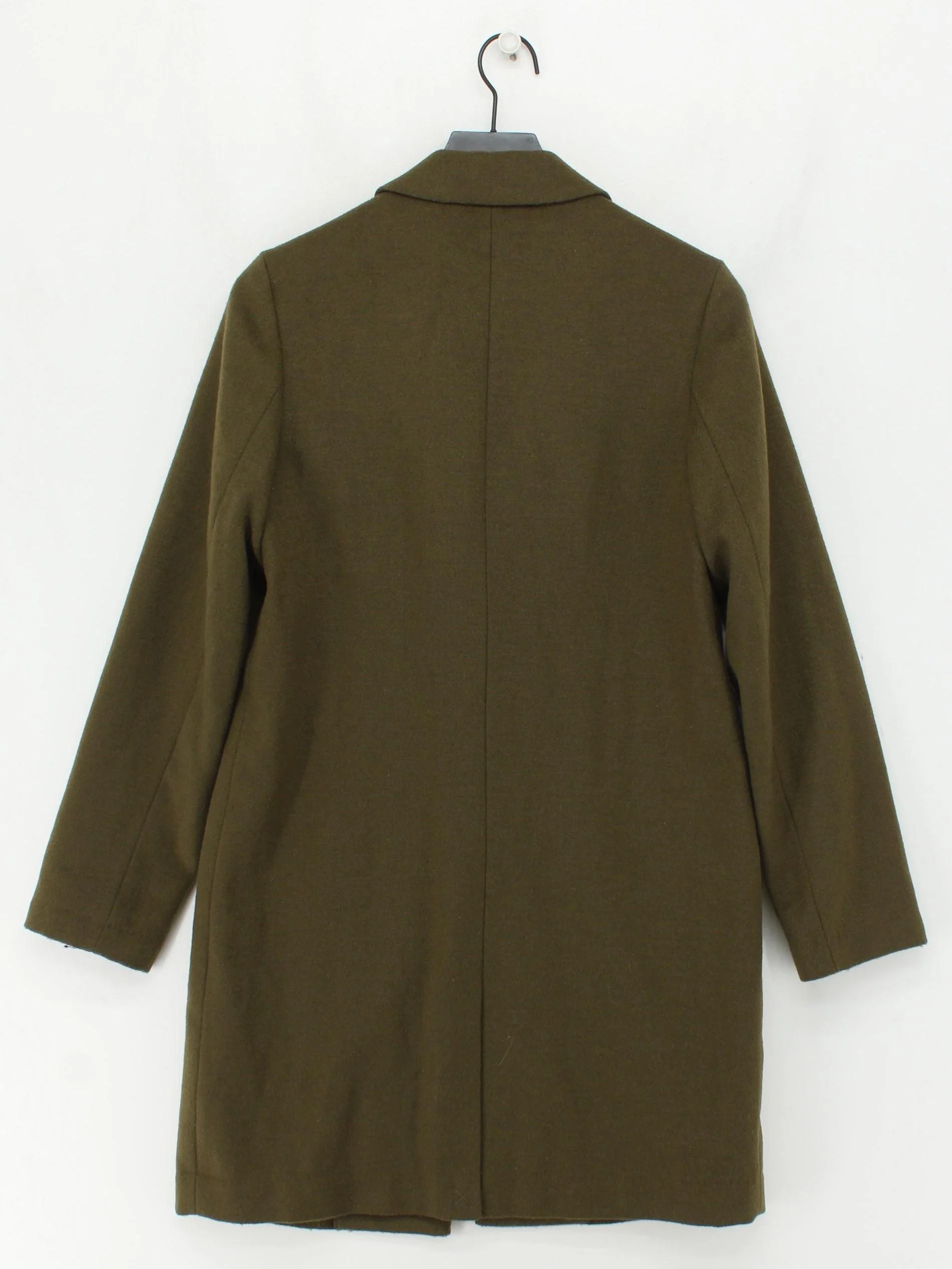 Jack Wills Women's Coat UK 10 Green Polyester with Wool Overcoat New with tags - Image 2