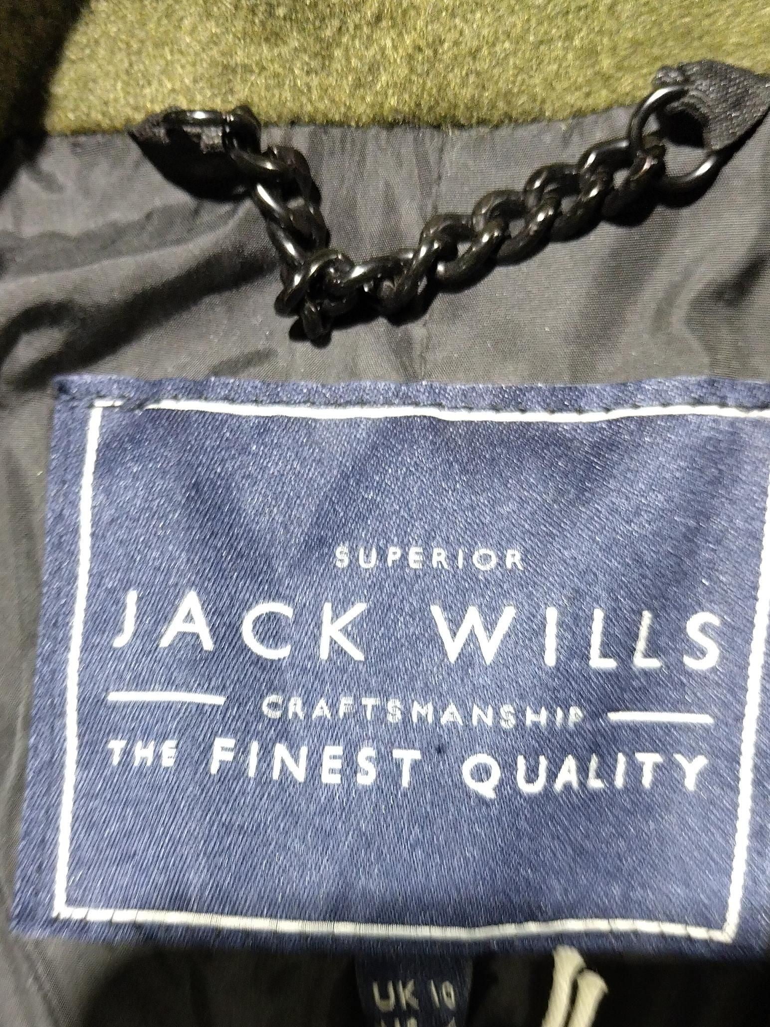 Jack Wills Women's Coat UK 10 Green Polyester with Wool Overcoat New with tags - Image 5