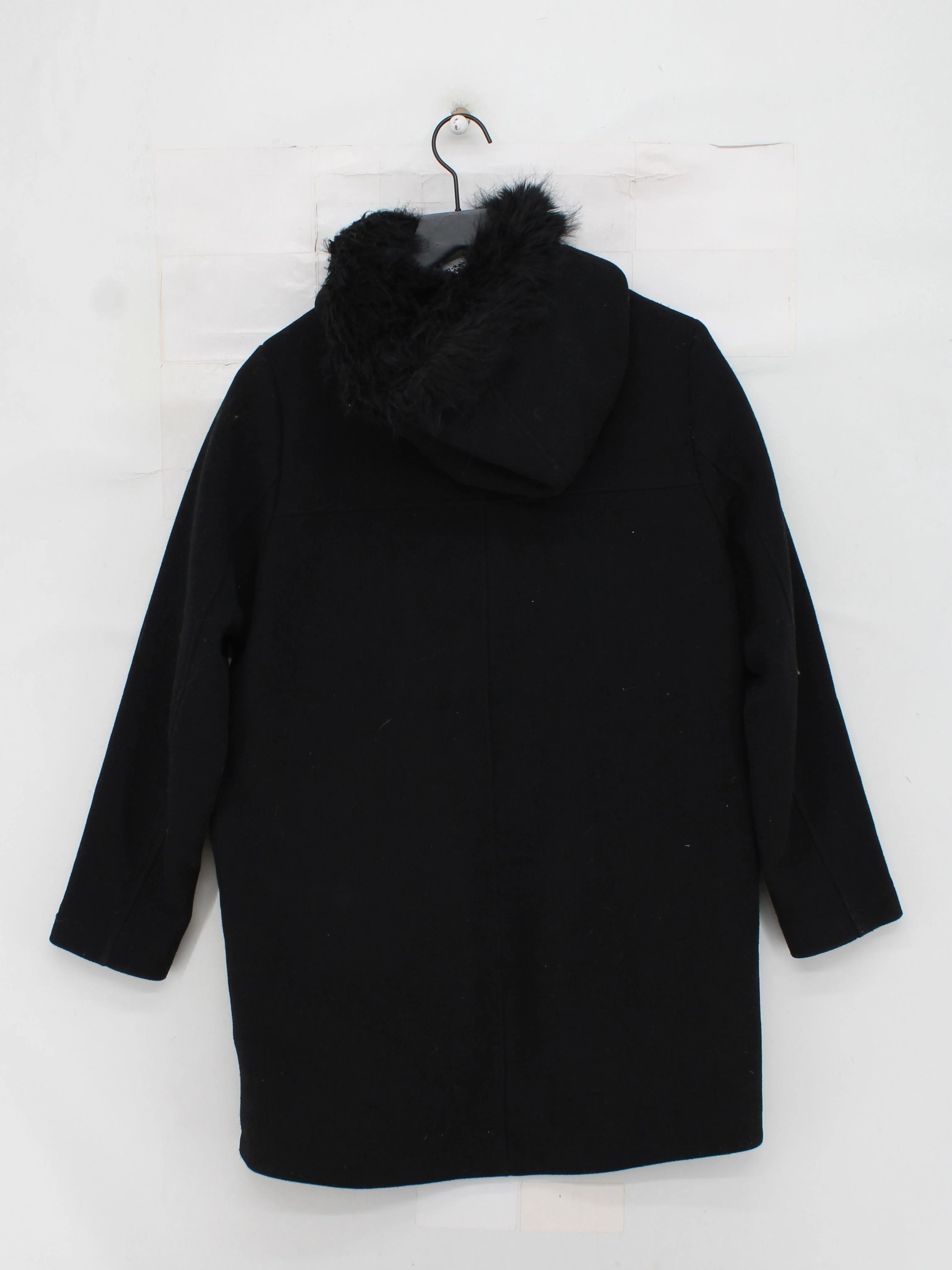 Jack Wills Women's Coat UK 12 Black Wool with Polyester, Polyamide Parka - Image 2