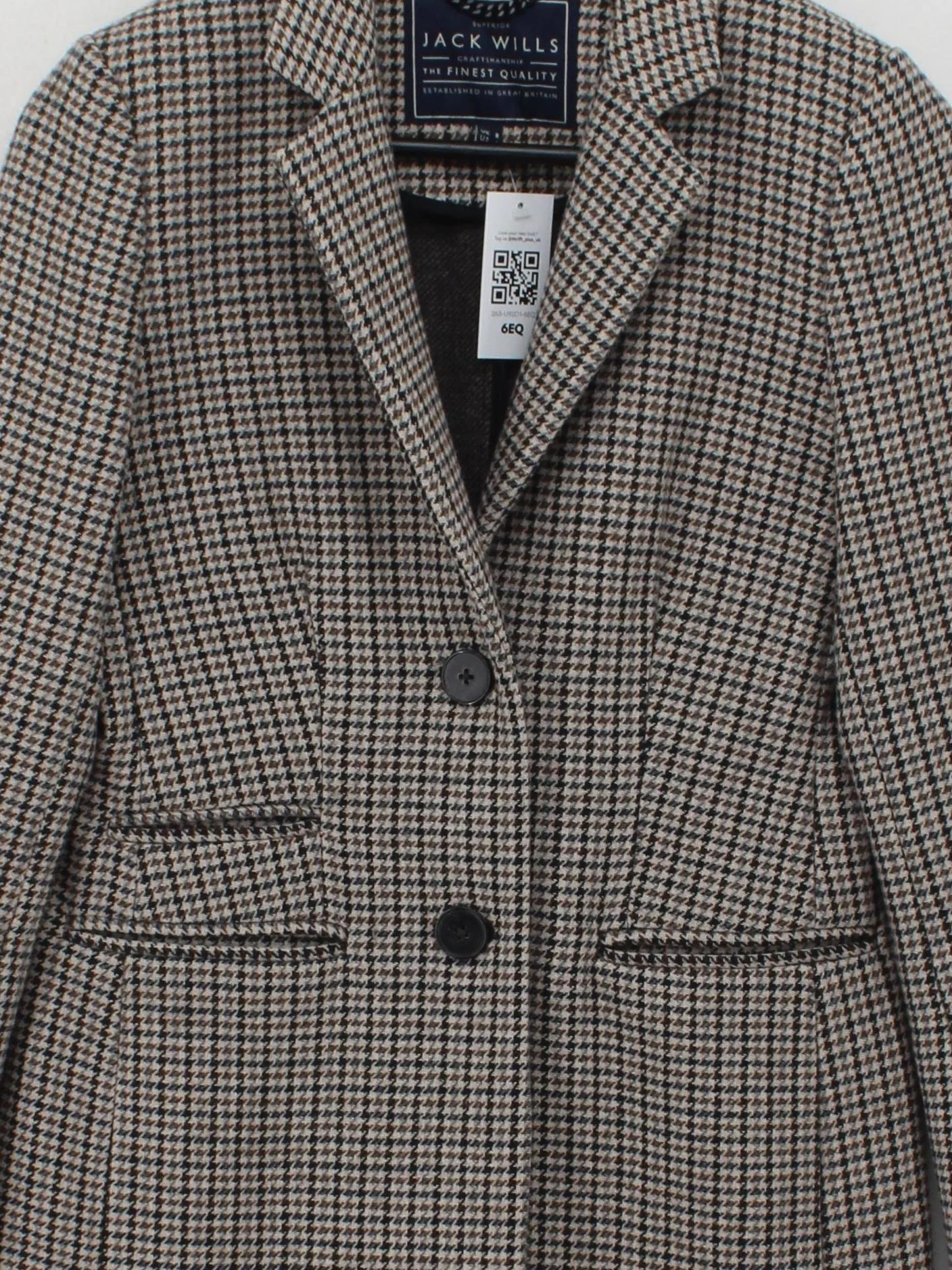 Jack Wills Women's Coat UK 8 Multi Wool - Image 3